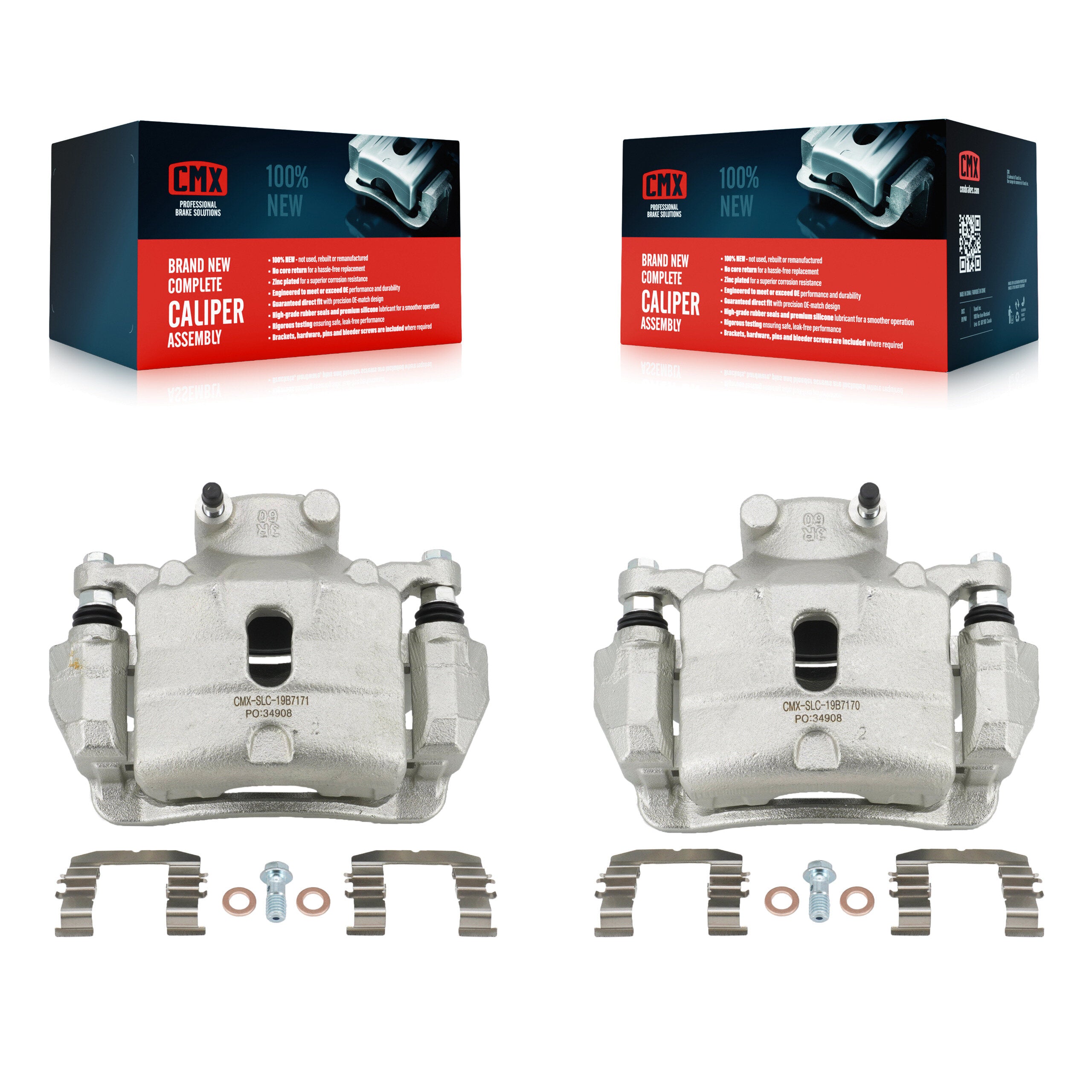 CMX KBC-100216 Disc Brake Caliper for 2016-2020 Kia Optima, Hyundai Sonata - Front product image
