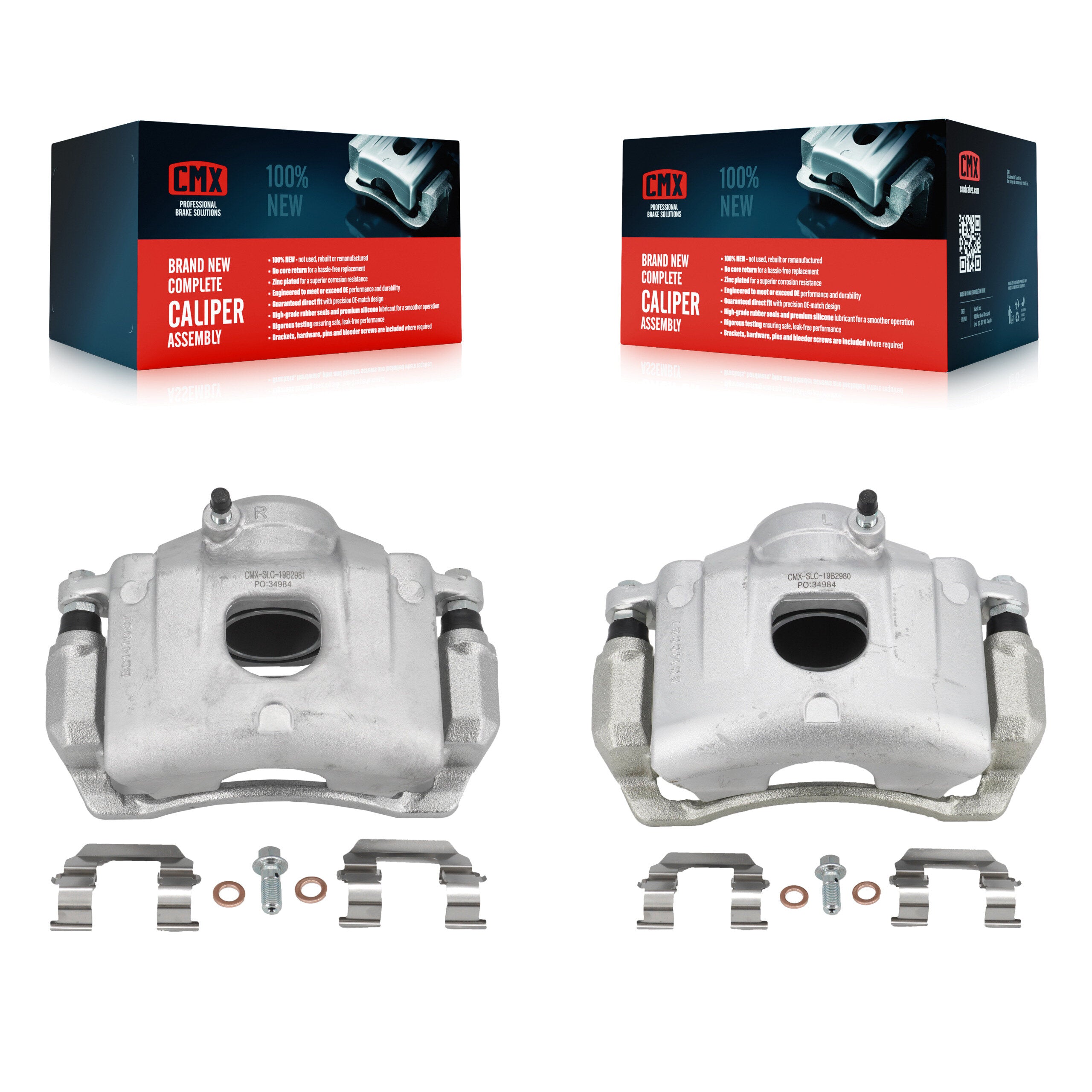 CMX KBC-100233 Disc Brake Caliper for 2004-2009 Kia Spectra, Kia Spectra5 - Front product image