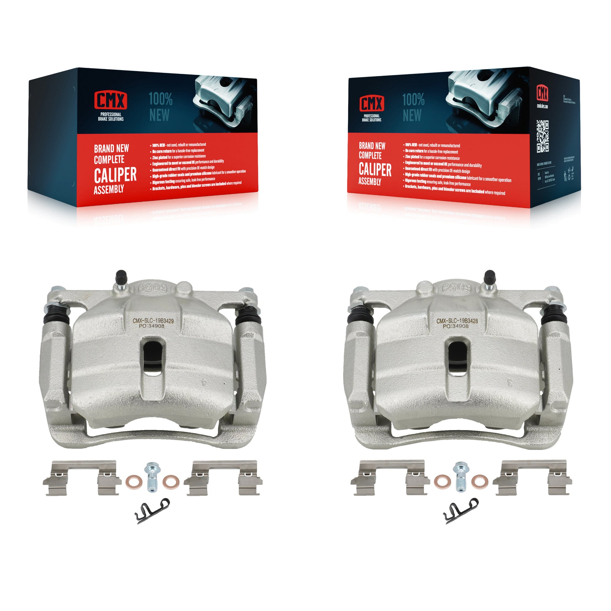 CMX KBC-100239 Disc Brake Caliper for 2008-2015 Nissan Rogue Select, Suzuki Kizashi, Nissan Rogue - Front product image