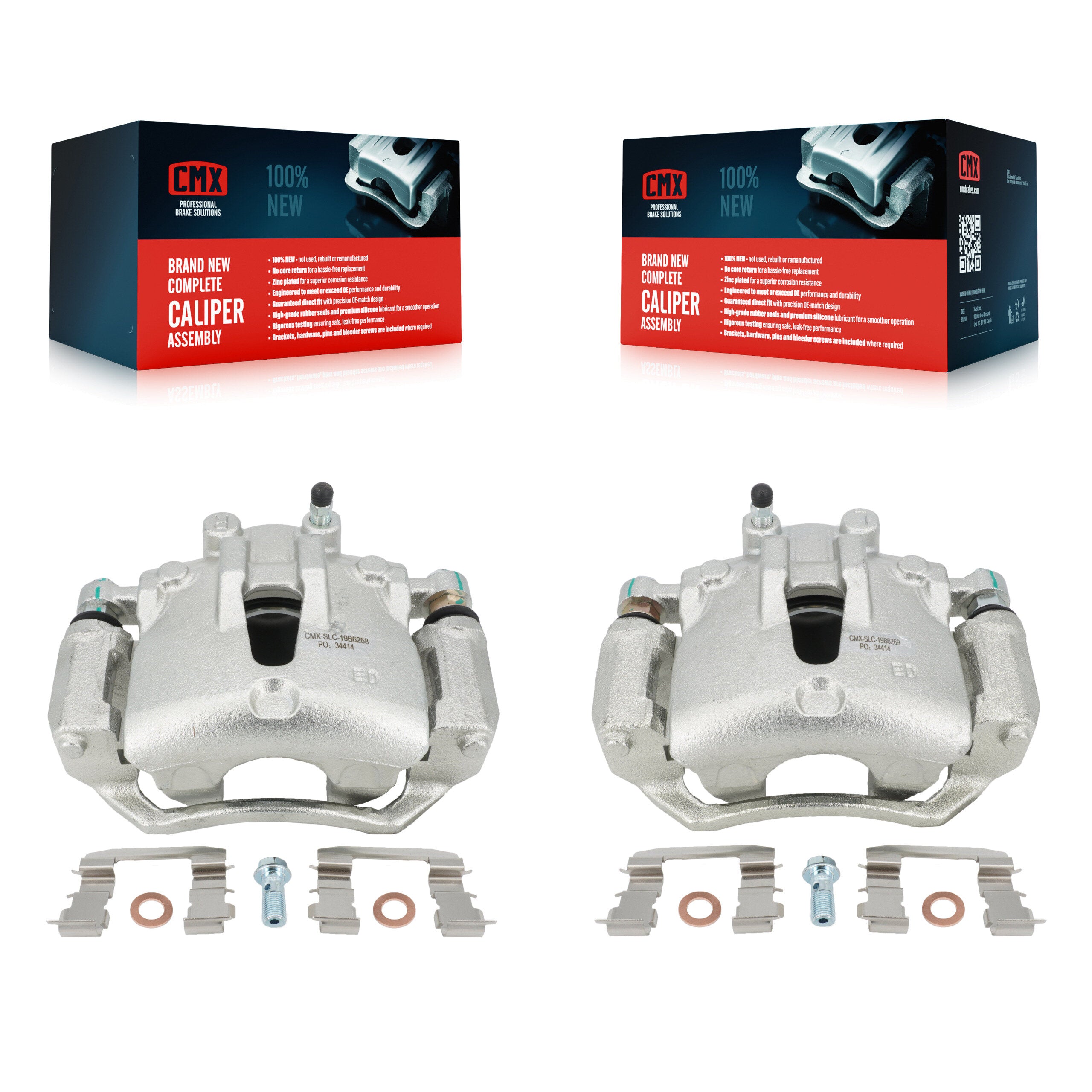 CMX KBC-100240 Disc Brake Caliper for 2009-2013 Kia Forte5, Kia Forte, Kia Forte Koup & more - Front product image