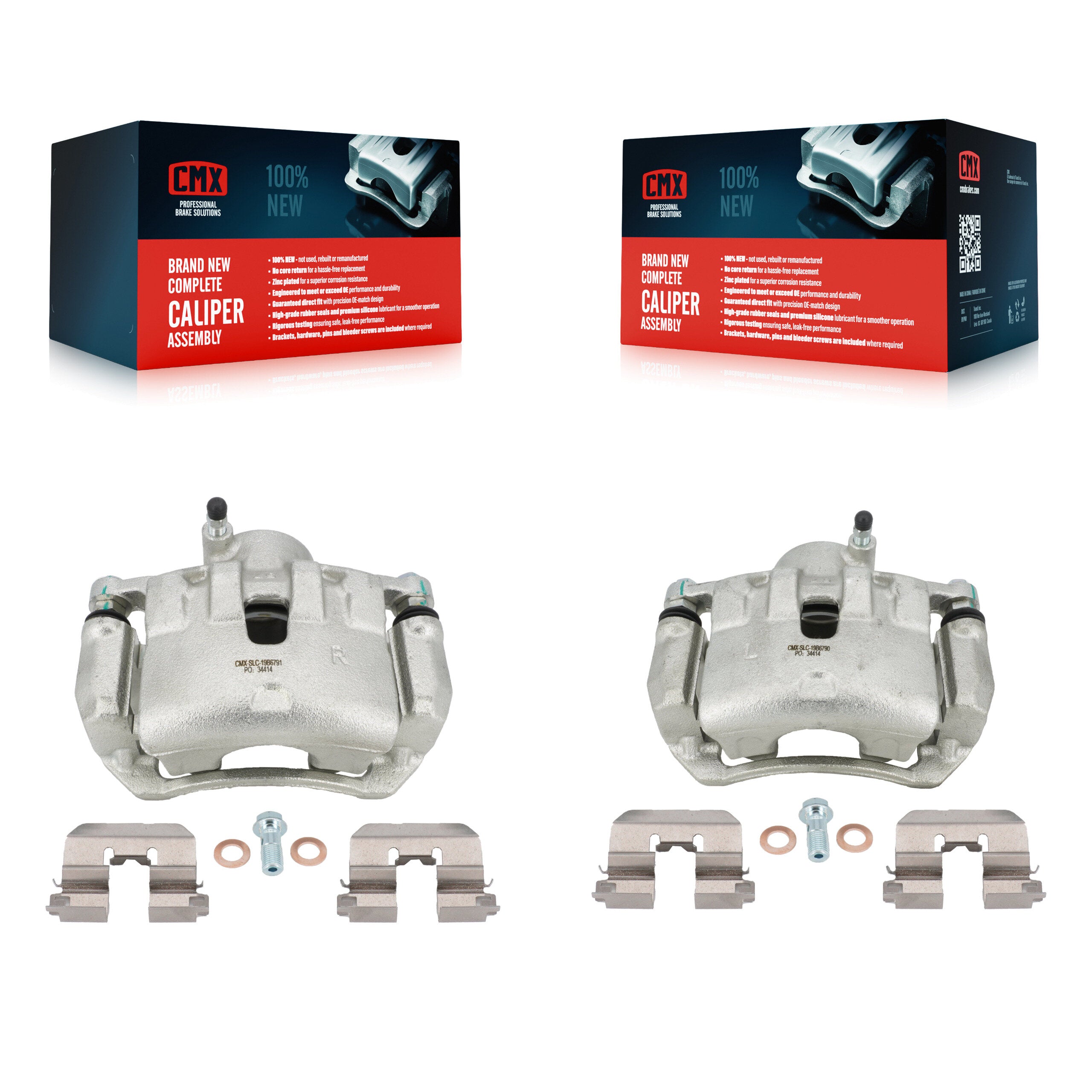 CMX KBC-100252 Disc Brake Caliper for 2013-2018 Kia Forte, Kia Forte5, Kia Forte Koup & more - Front product image