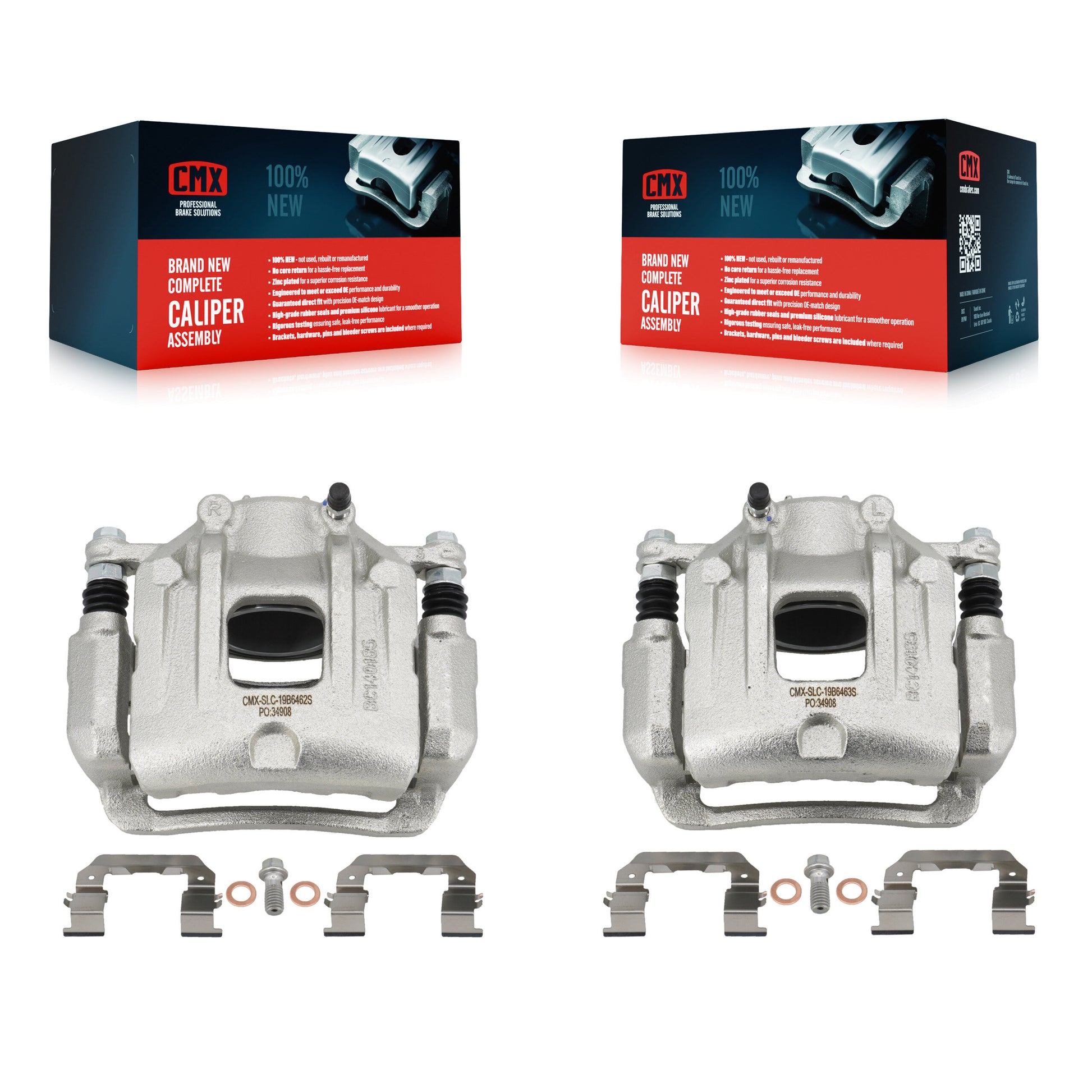 CMX KBC-100254 Disc Brake Caliper for 2013-2020 Kia Sorento, Hyundai Santa Fe Sport - Front product image