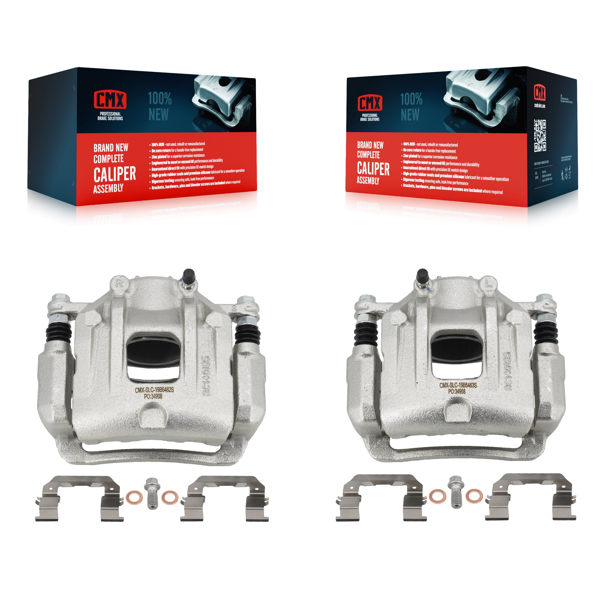 CMX KBC-100254 Disc Brake Caliper for 2013-2020 Kia Sorento, Hyundai Santa Fe Sport - Front product image
