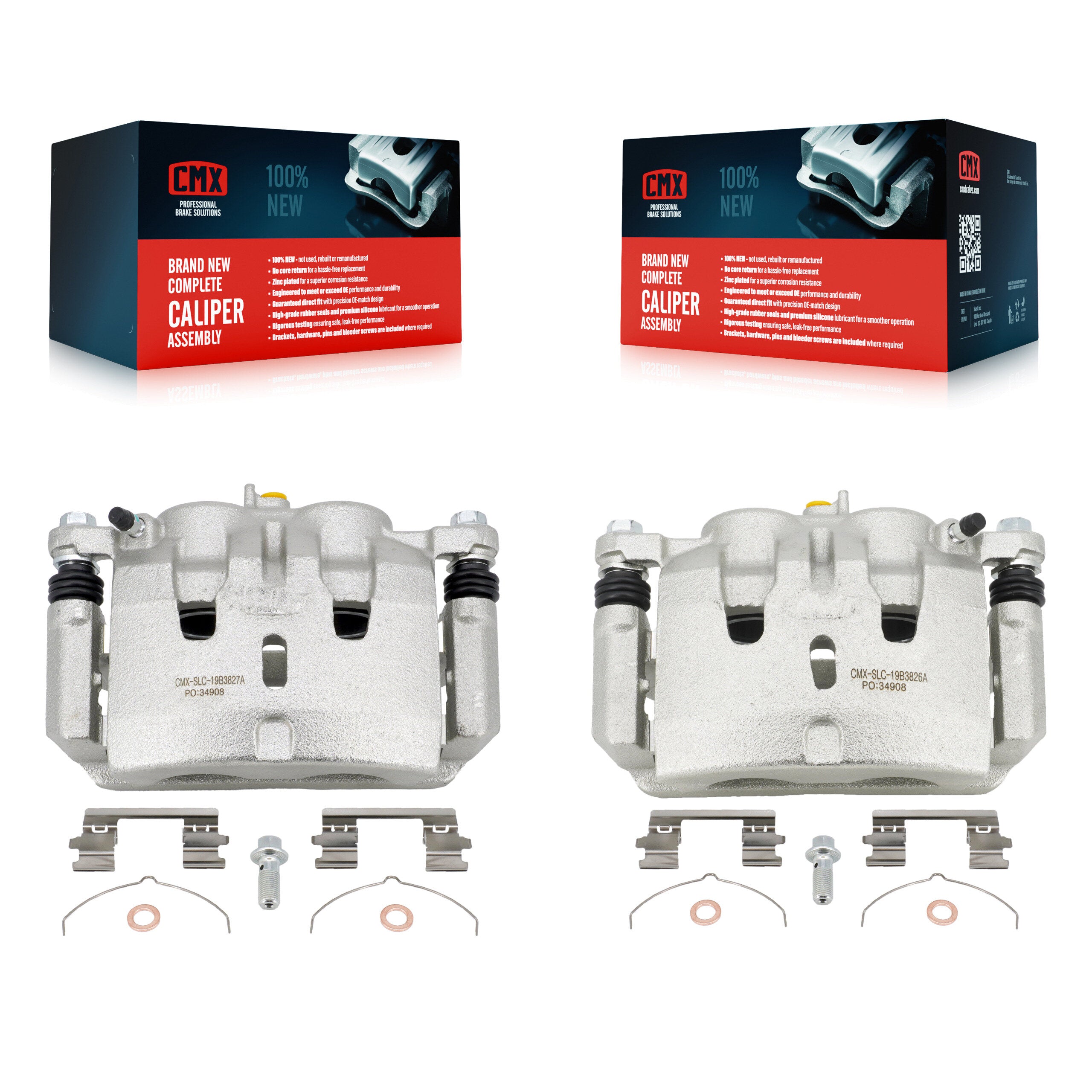 CMX KBC-100255 Disc Brake Caliper for 2014-2021 Acura MDX, Honda Ridgeline, Honda Pilot - Front product image
