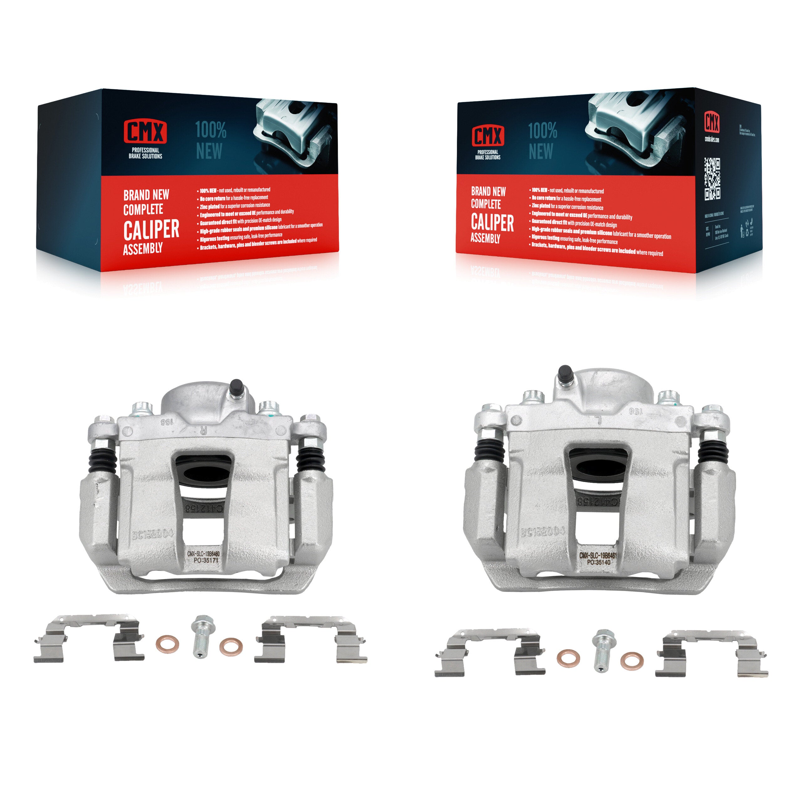 CMX KBC-100256 Disc Brake Caliper for 2011-2016 Kia Optima, Hyundai Sonata - Front product image