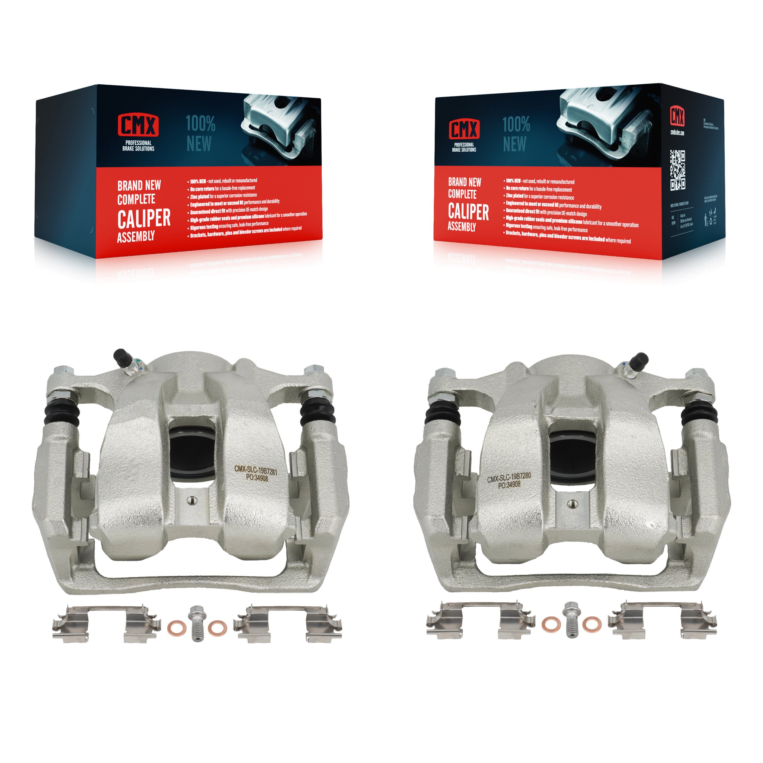 CMX KBC-100257 Disc Brake Caliper for 2016-2018 Acura RDX - Front product image