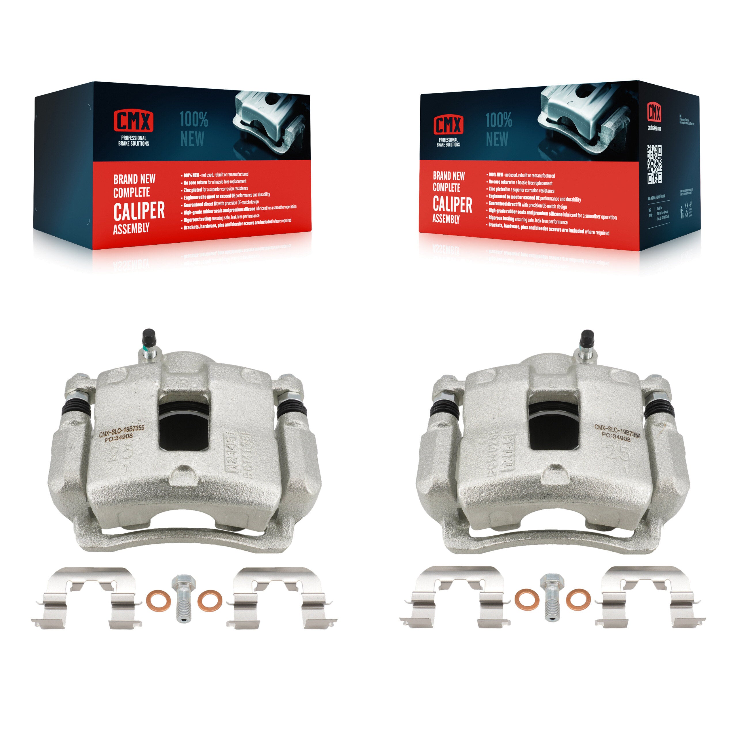 CMX KBC-100258 Disc Brake Caliper for 2017-2020 Hyundai Elantra - Front product image