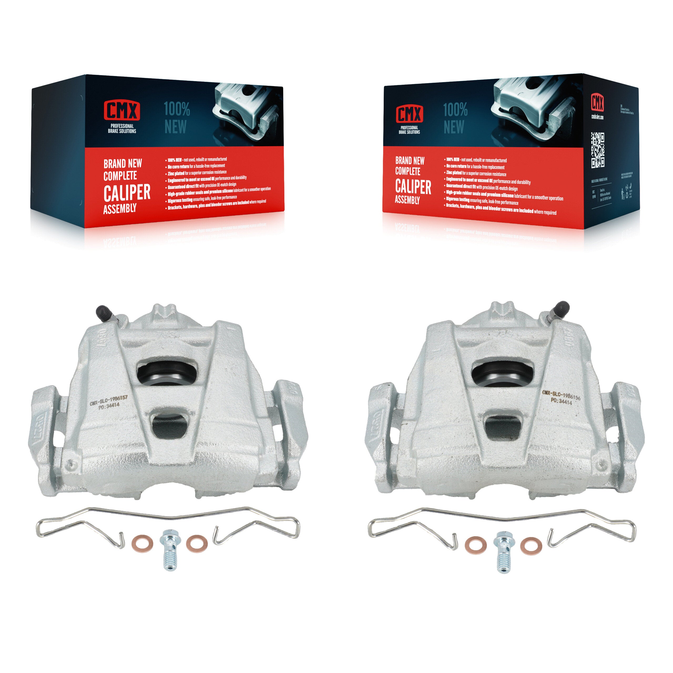 CMX KBC-100262 Disc Brake Caliper for 2009-2020 Volkswagen Tiguan Limited, Audi Q3, Audi Q3 Quattro & more - Front product image