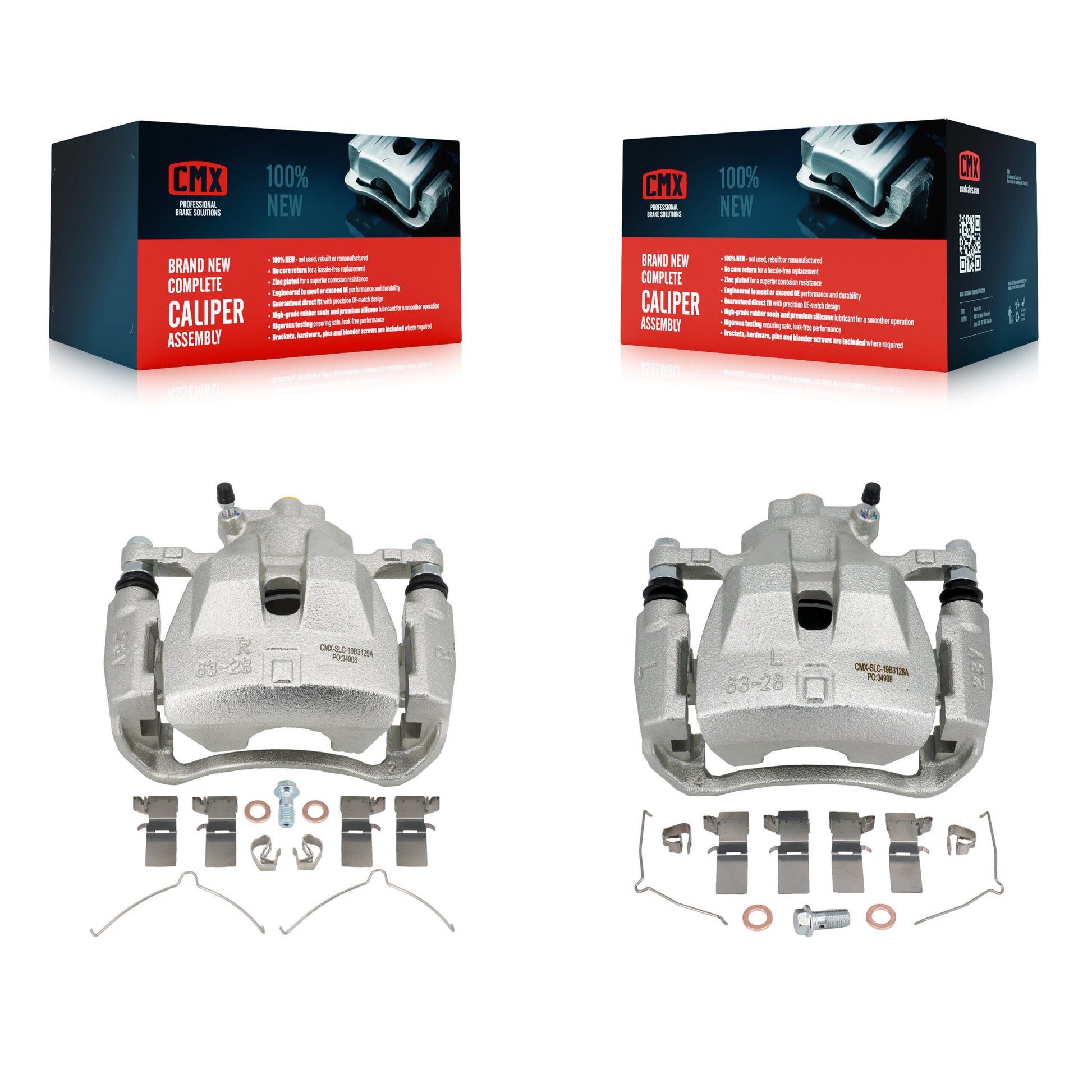 CMX KBC-100263 Disc Brake Caliper for 2007-2018 Lexus ES300h, Toyota Avalon, Toyota Camry & more - Front product image