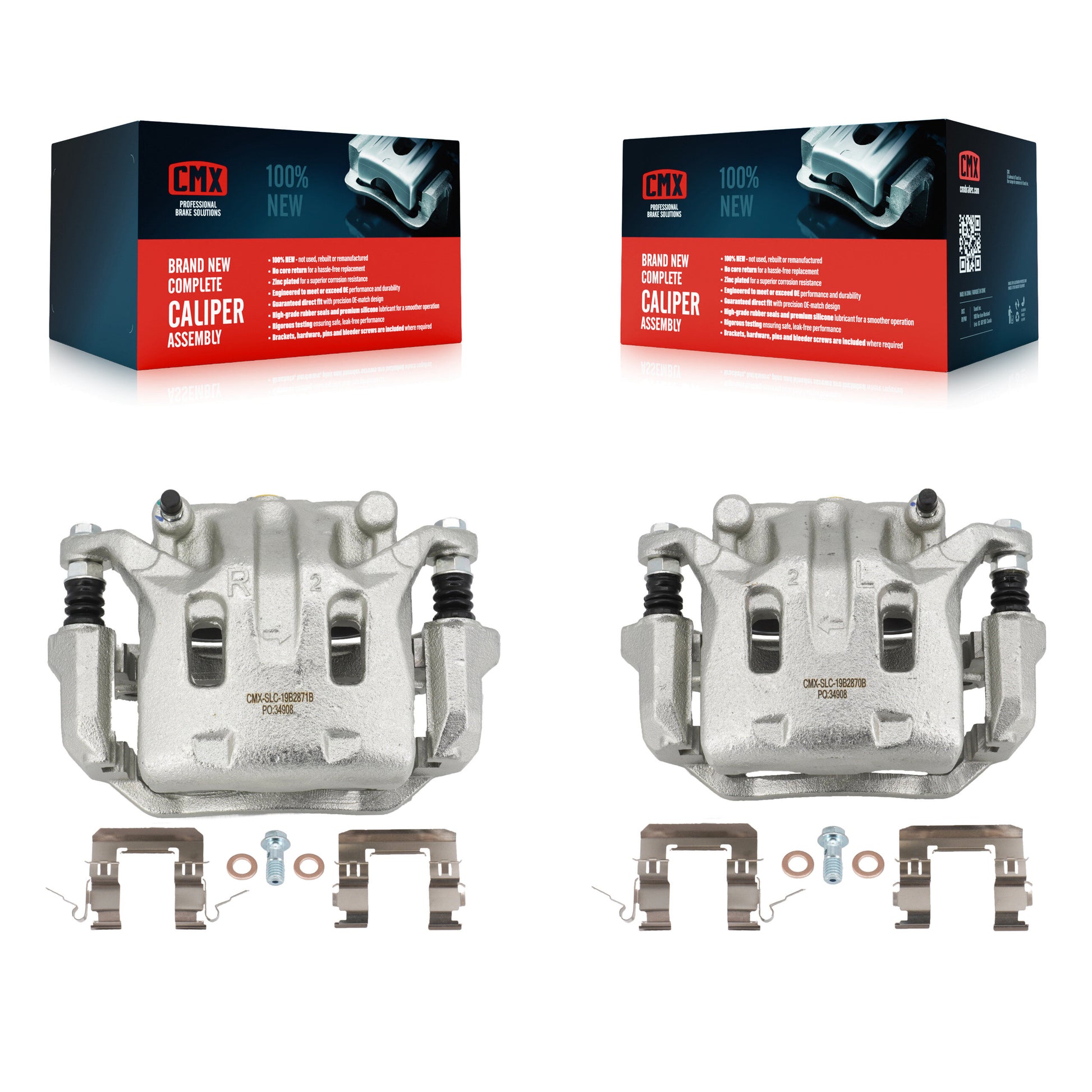 CMX KBC-100264 Disc Brake Caliper for 2006-2020 INFINITI Q40, INFINITI Q70L, INFINITI QX70 & more - Front product image