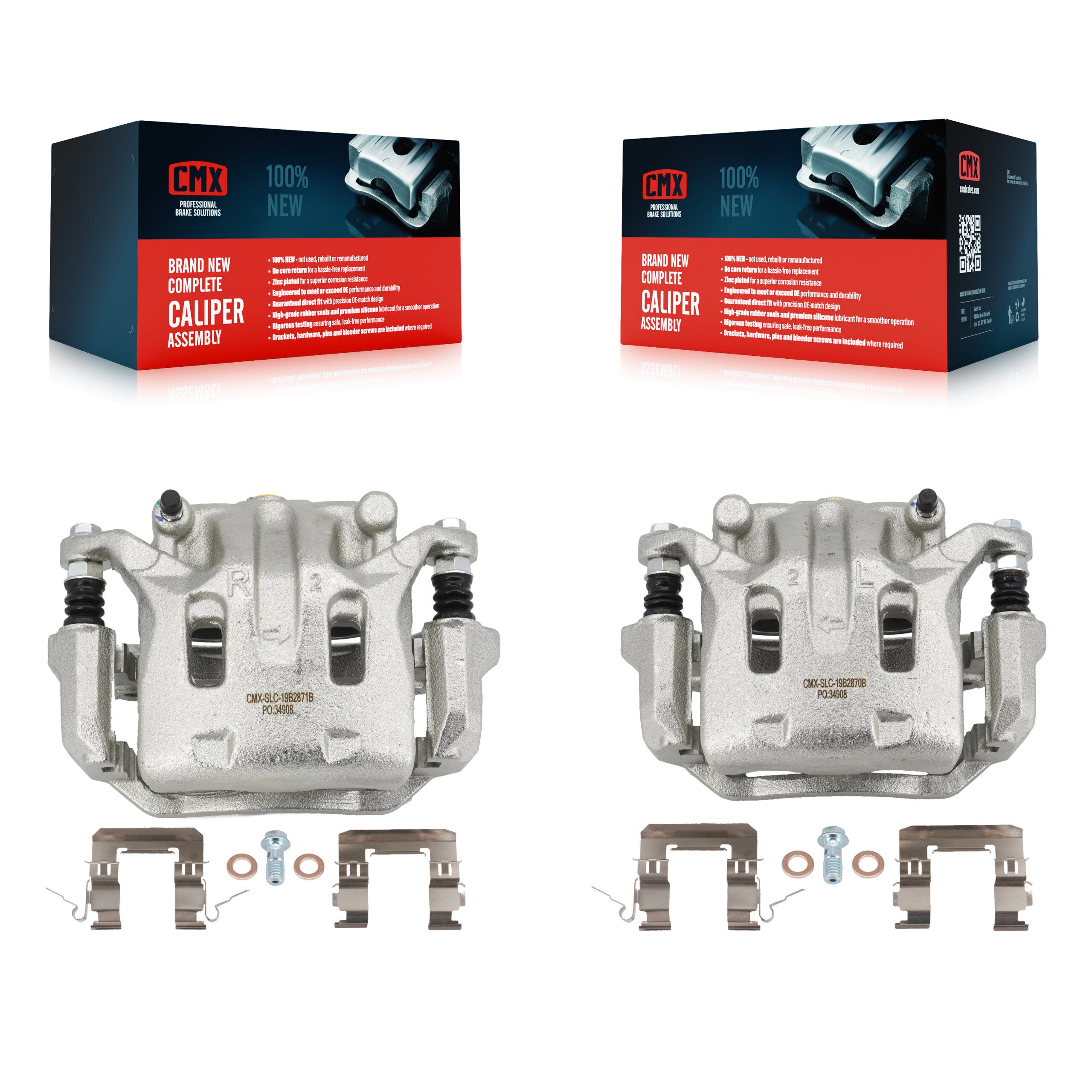 CMX KBC-100264 Disc Brake Caliper for 2006-2020 INFINITI Q40, INFINITI Q70L, INFINITI QX70 & more - Front product image