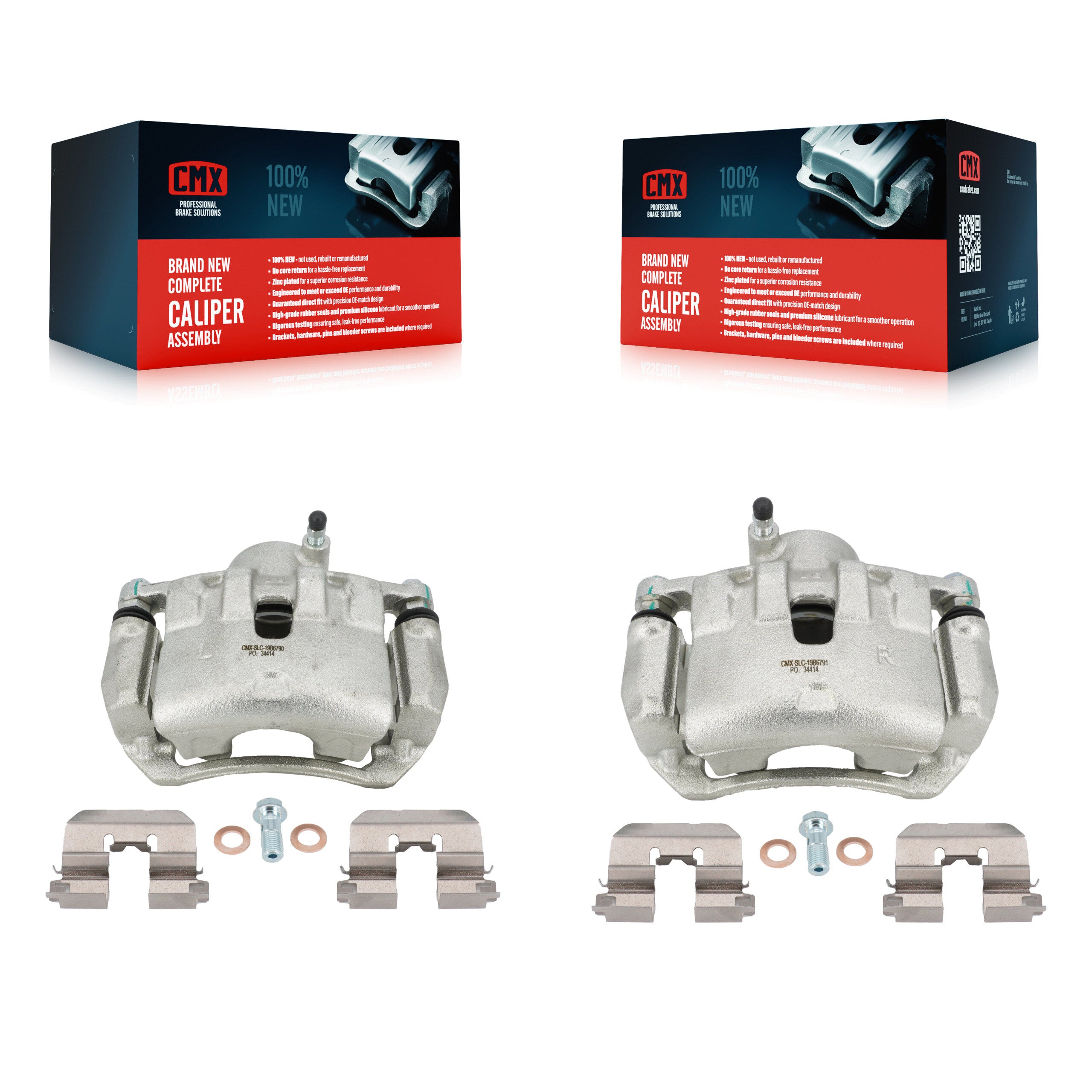 CMX KBC-100265 Disc Brake Caliper for 2012 Hyundai Veloster - Front product image
