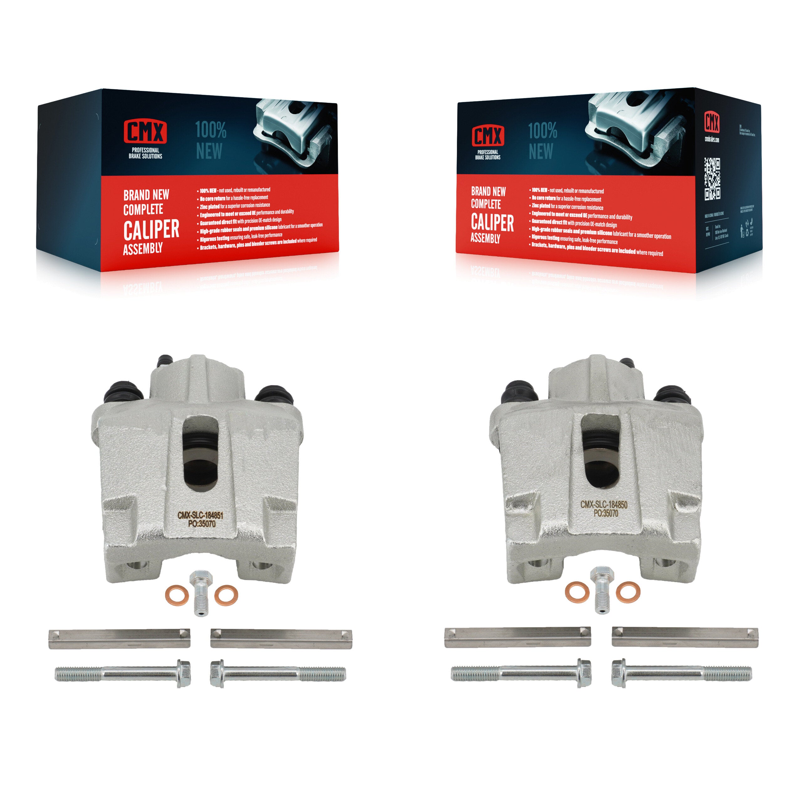 CMX KBC-100271 Disc Brake Caliper for 2003-2011 Lincoln Town Car, Ford Crown Victoria, Mercury Grand Marquis & more - Rear product image