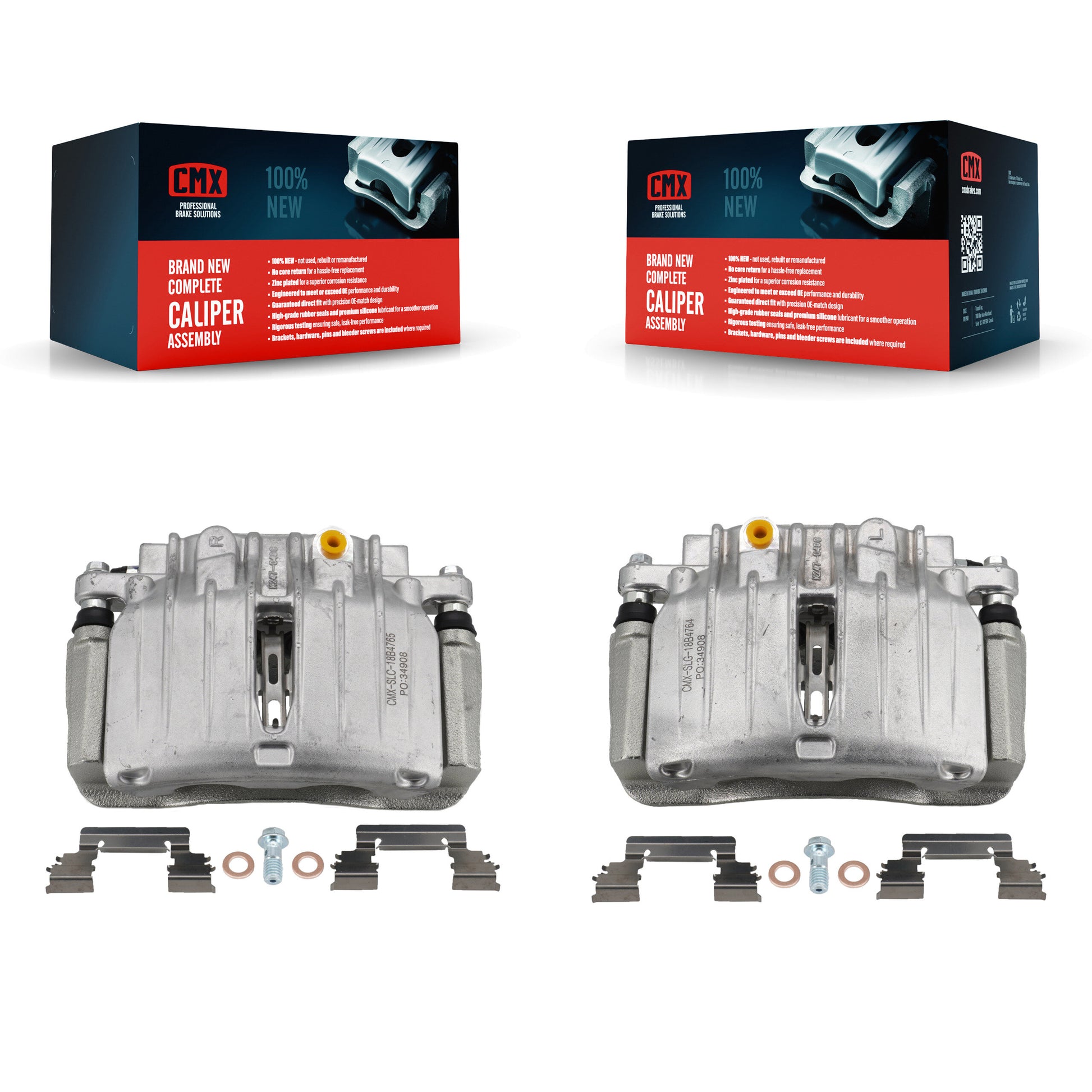 CMX KBC-100280 Disc Brake Caliper for 2000-2007 Chevrolet Silverado 1500 Classic, GMC Sierra 1500 Classic, Chevrolet Silverado 1500 & more - Rear product image