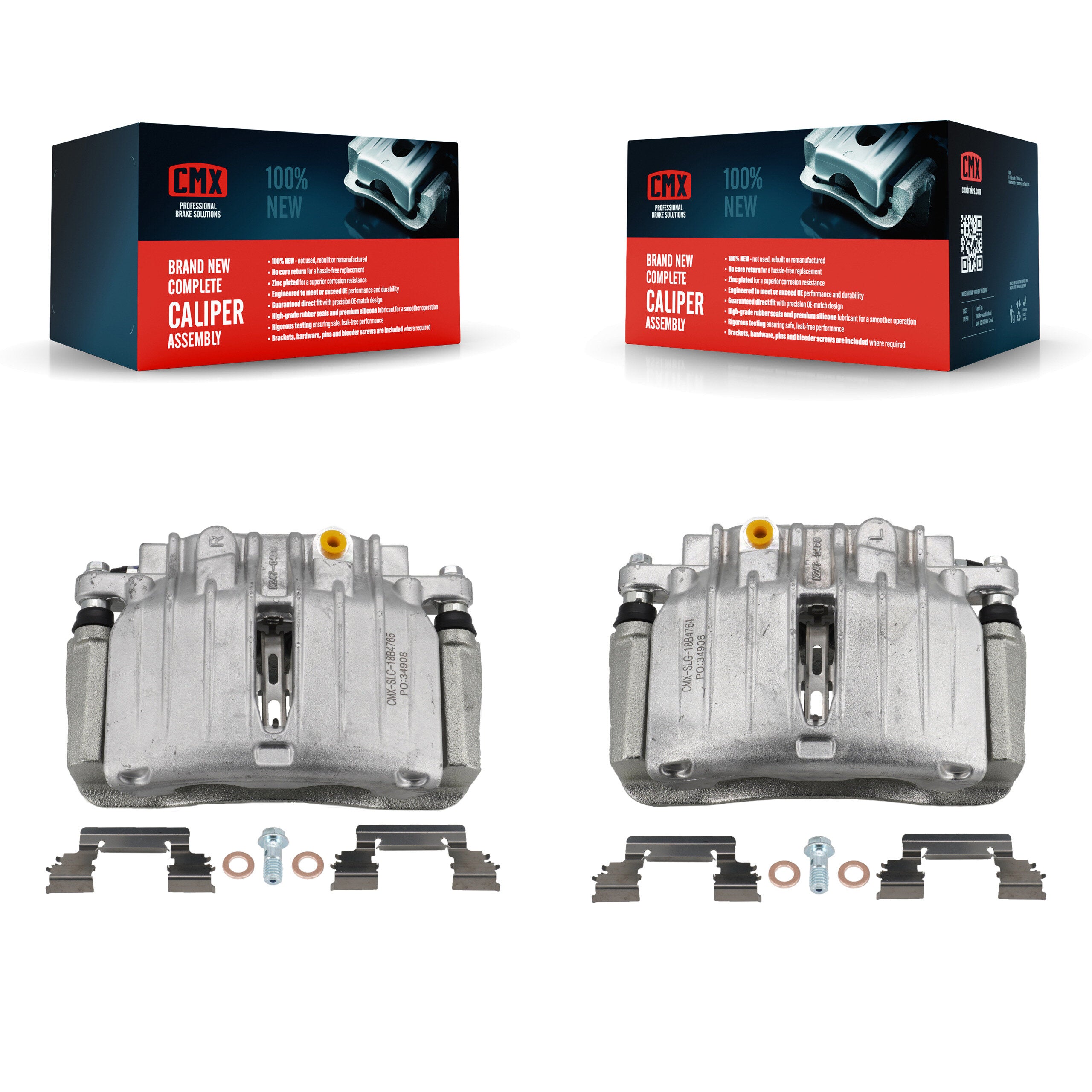 CMX KBC-100280 Disc Brake Caliper for 2000-2007 Chevrolet Silverado 1500 Classic, GMC Sierra 1500 Classic, Chevrolet Silverado 1500 & more - Rear product image