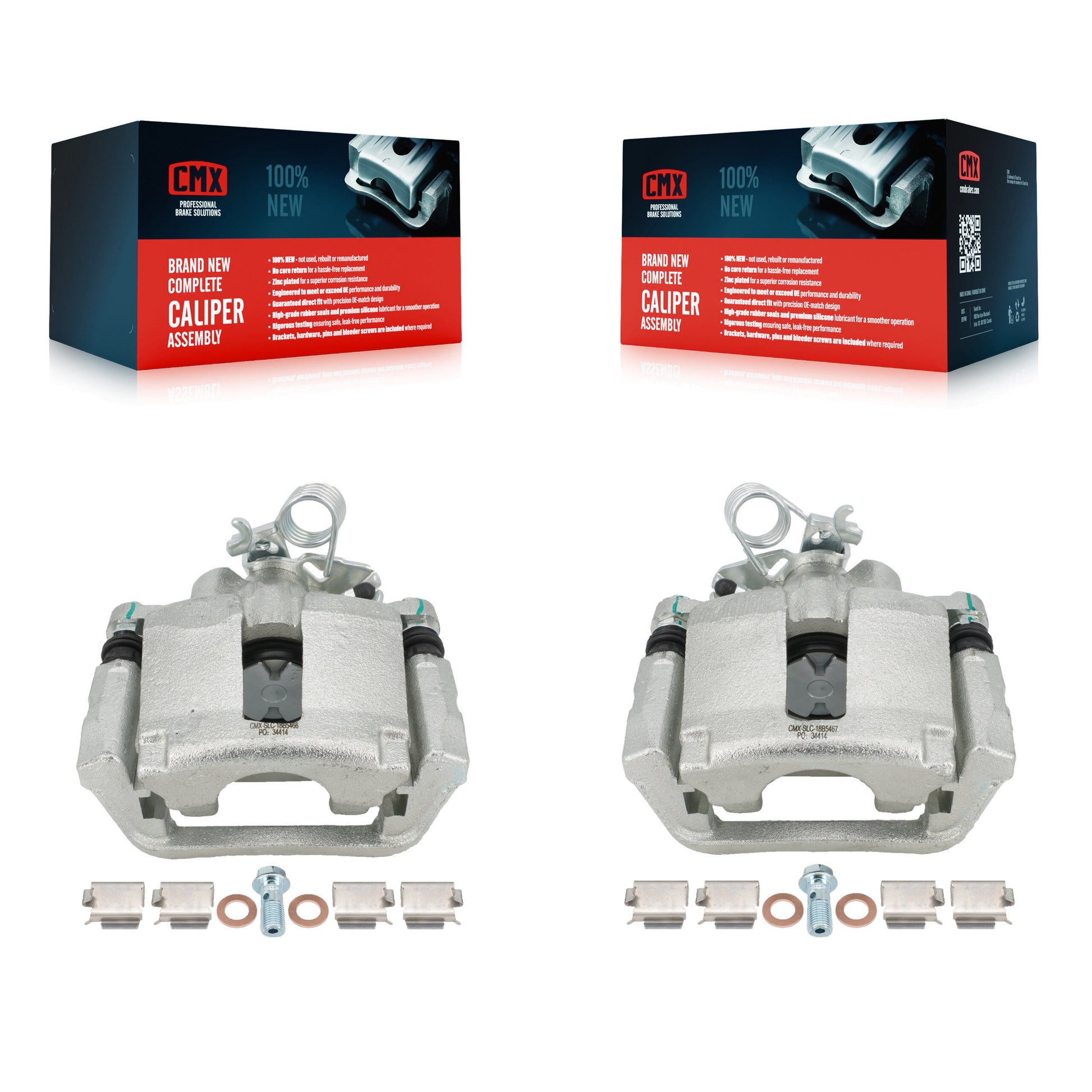 CMX KBC-100286 Disc Brake Caliper for 2013-2019 Ford Special Service Police Sedan, Ford Explorer, Ford Flex & more - Rear product image