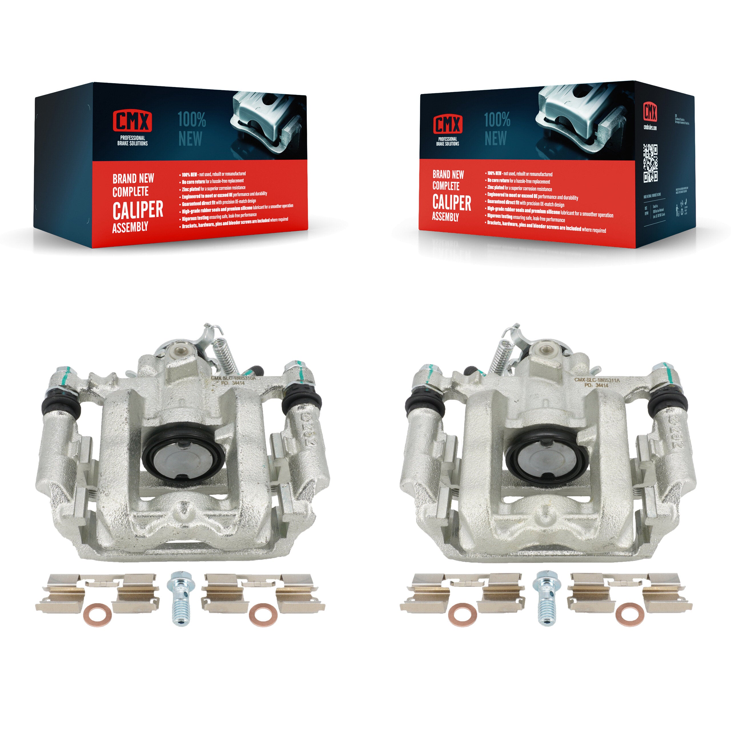 CMX KBC-100295 Disc Brake Caliper for 2011-2016 Cadillac ELR, Chevrolet Cruze, Chevrolet Orlando & more - Rear product image