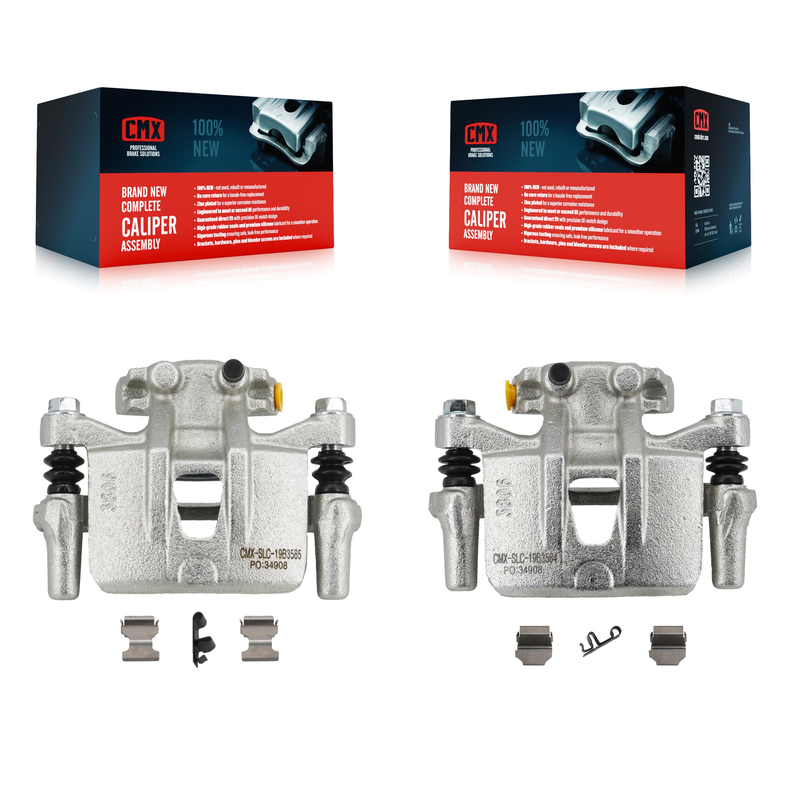 CMX KBC-100307 Disc Brake Caliper for 2007-2015 Mitsubishi Lancer, Mitsubishi Outlander - Rear product image