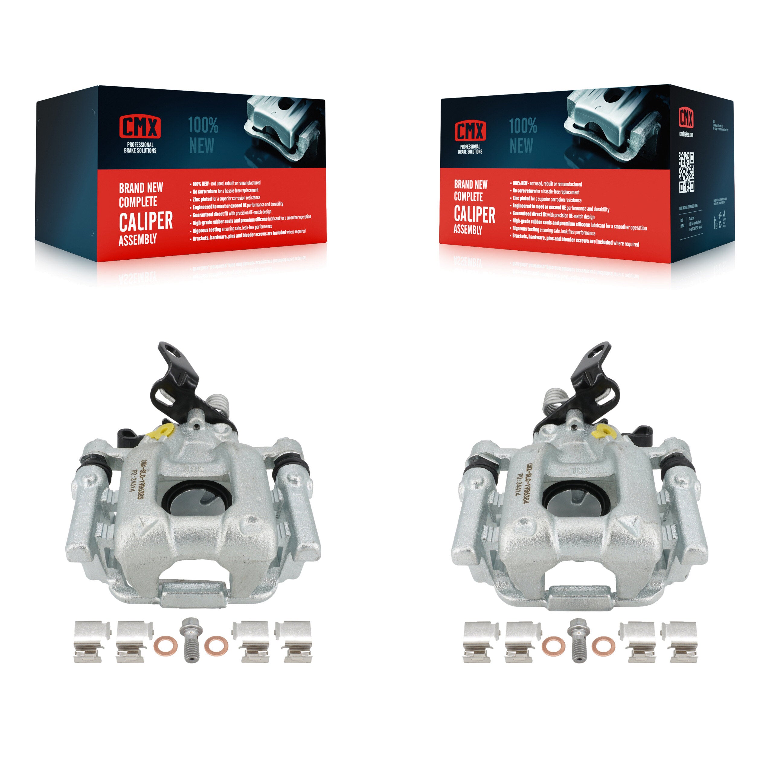 CMX KBC-100310 Disc Brake Caliper for 2010-2016 Volkswagen Passat, Volkswagen Golf, Volkswagen Beetle & more - Rear product image