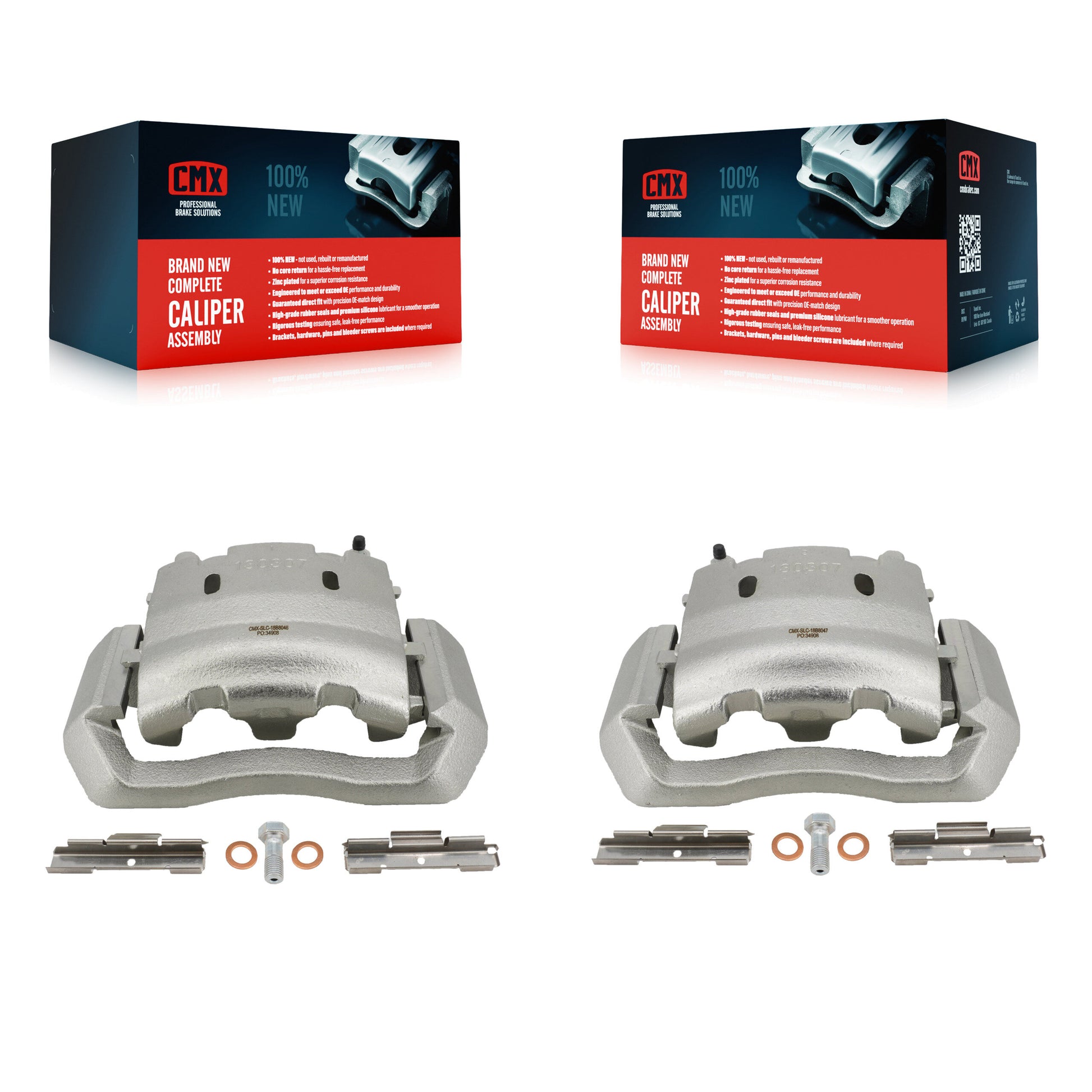 CMX KBC-100324 Disc Brake Caliper for 1999-2004 Ford E-550 Super Duty, Ford E-550 Econoline Super Duty, Ford F-450 Super Duty & more - Rear product image