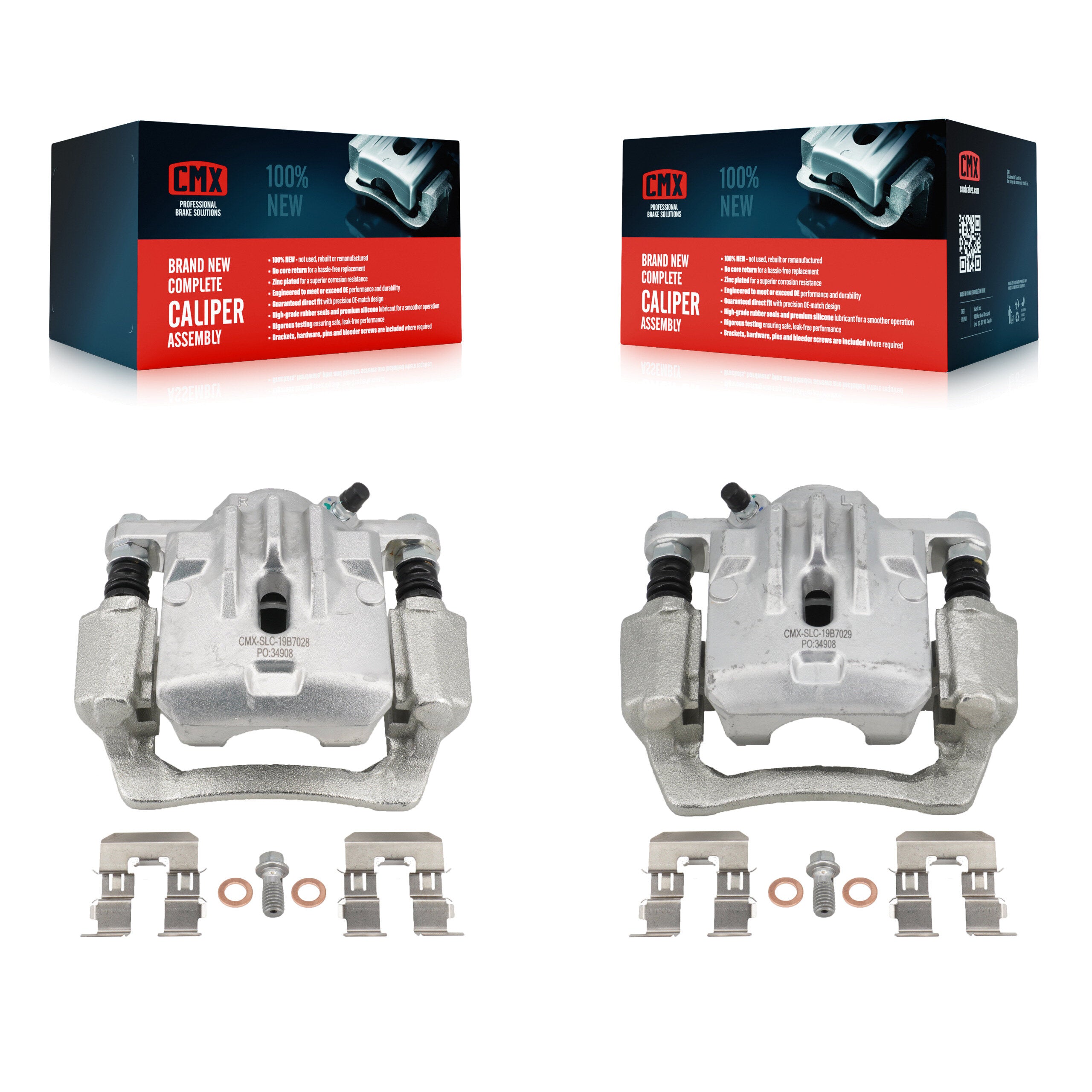 CMX KBC-100327 Disc Brake Caliper for 2012-2022 Subaru Crosstrek, Subaru Impreza, Subaru Forester & more - Rear product image