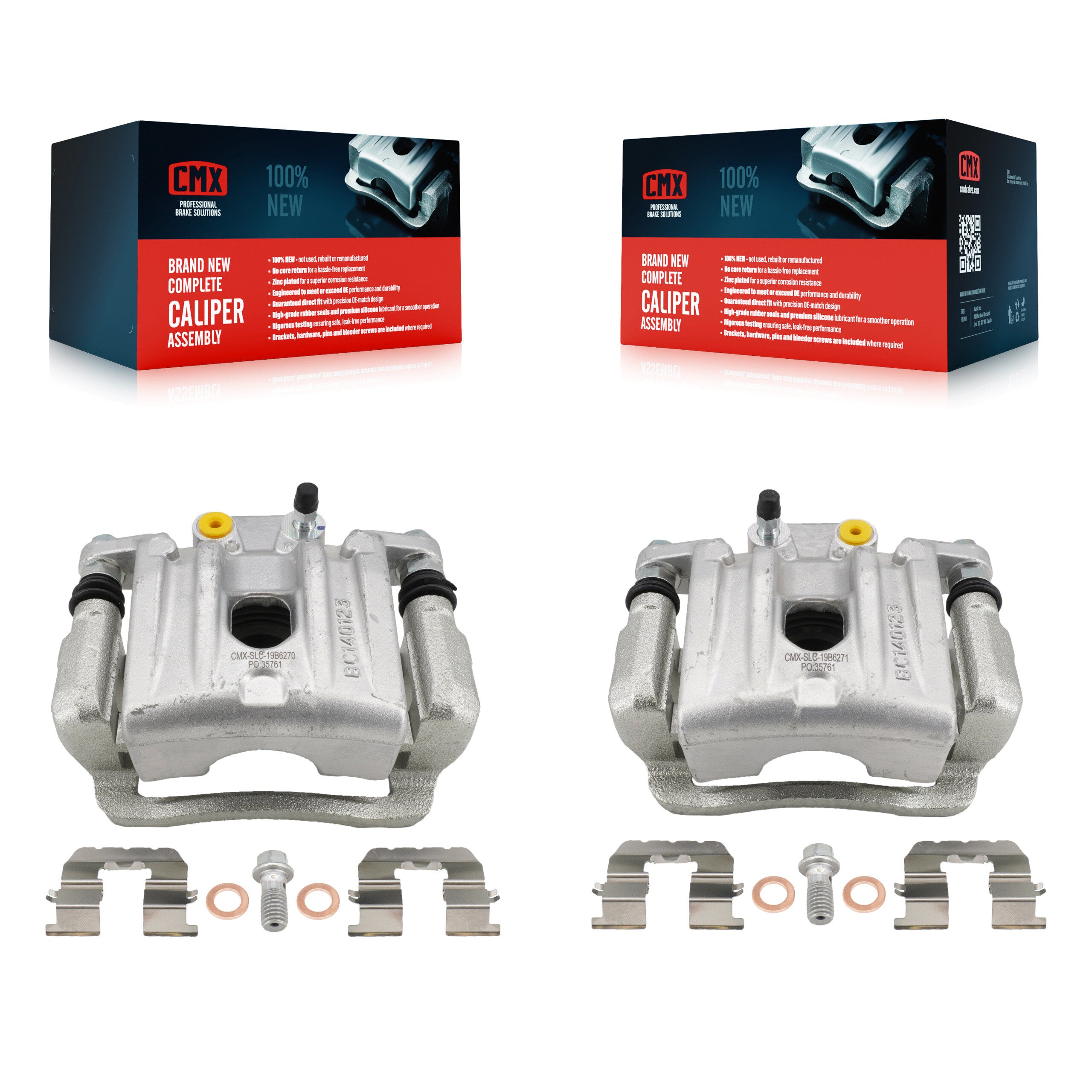 CMX KBC-100335 Disc Brake Caliper for 2010-2013 Kia Sorento, Hyundai Santa Fe - Rear product image