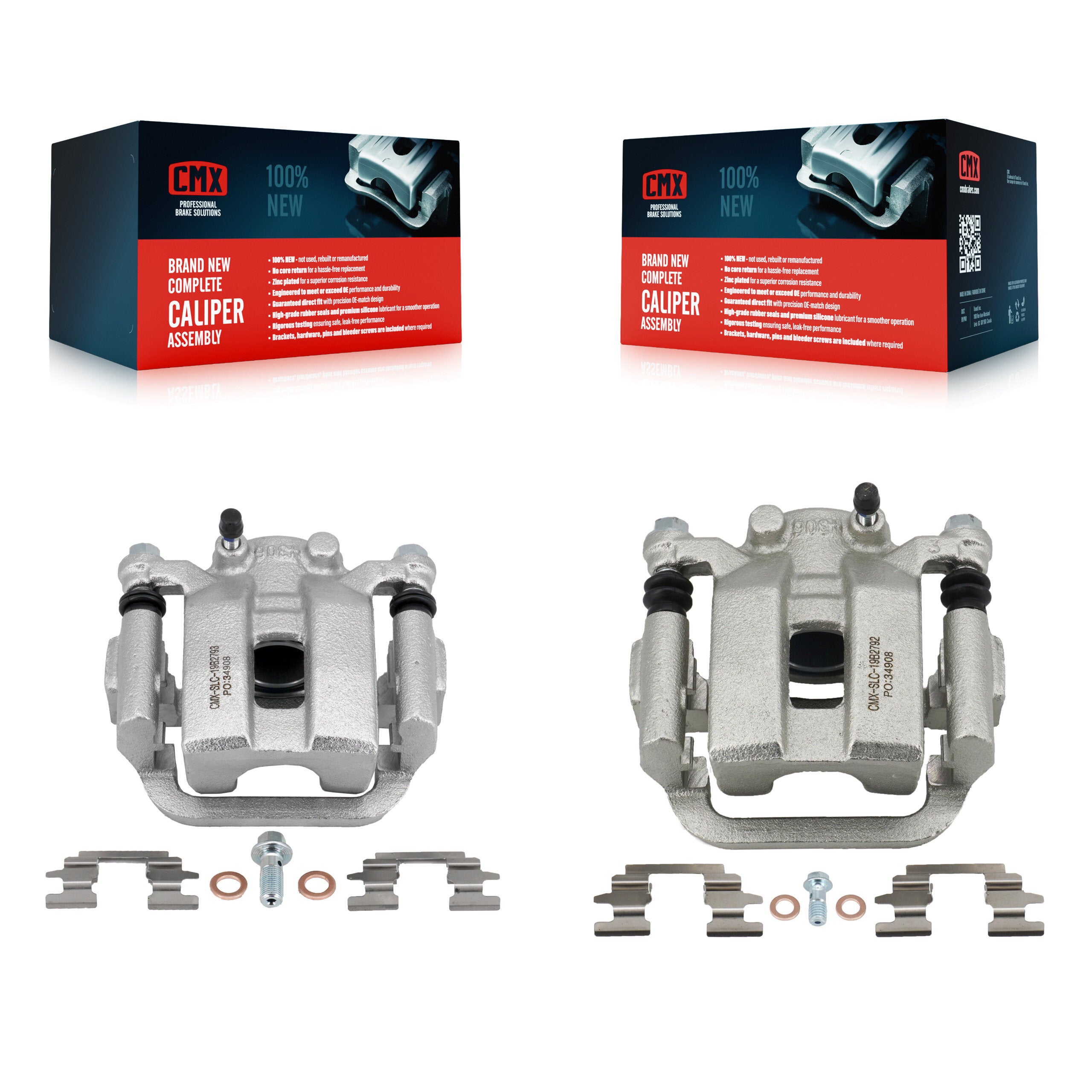 CMX KBC-100338 Disc Brake Caliper for 2003-2009 INFINITI G35, Nissan Quest, Nissan 350Z & more - Rear product image