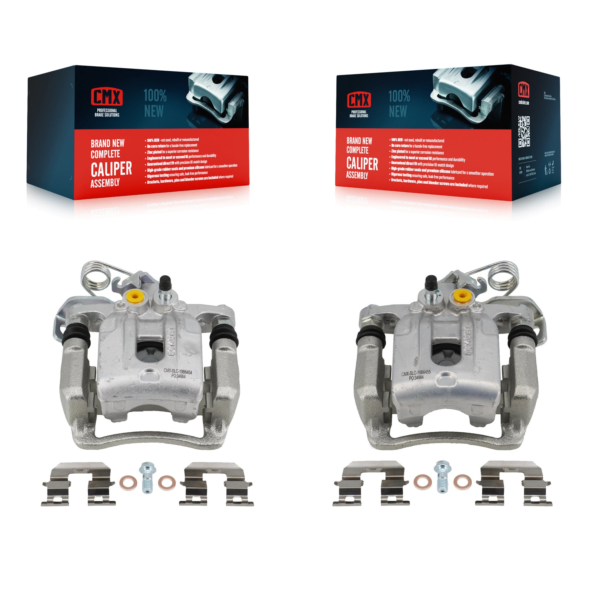CMX KBC-100345 Disc Brake Caliper for 2011-2016 Hyundai Elantra, Hyundai Elantra Coupe - Rear product image