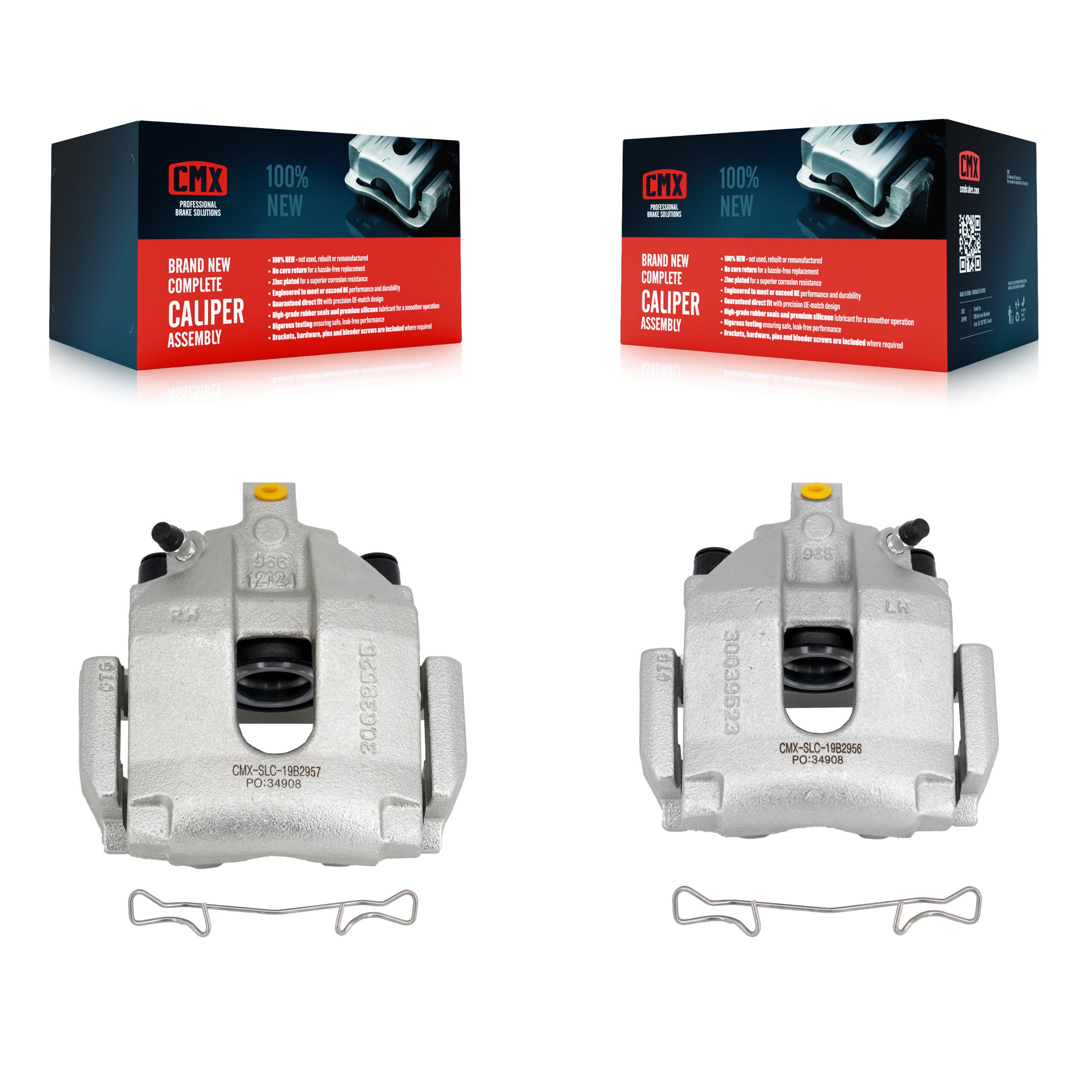 CMX KBC-100350 Disc Brake Caliper for 2003-2014 Volvo XC90 - Rear product image