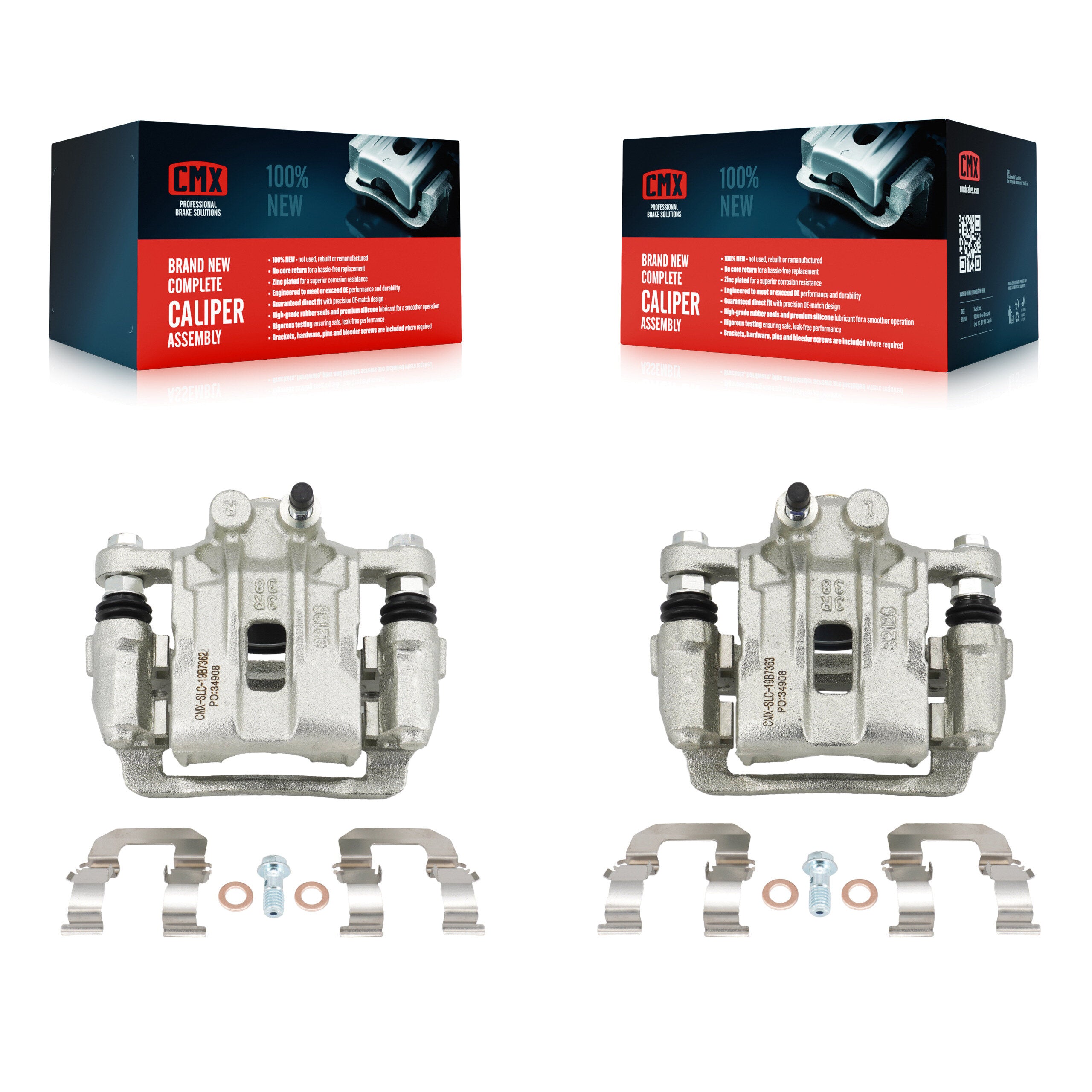 CMX KBC-100351 Disc Brake Caliper for 2016-2019 Kia Optima, Hyundai Sonata - Rear product image