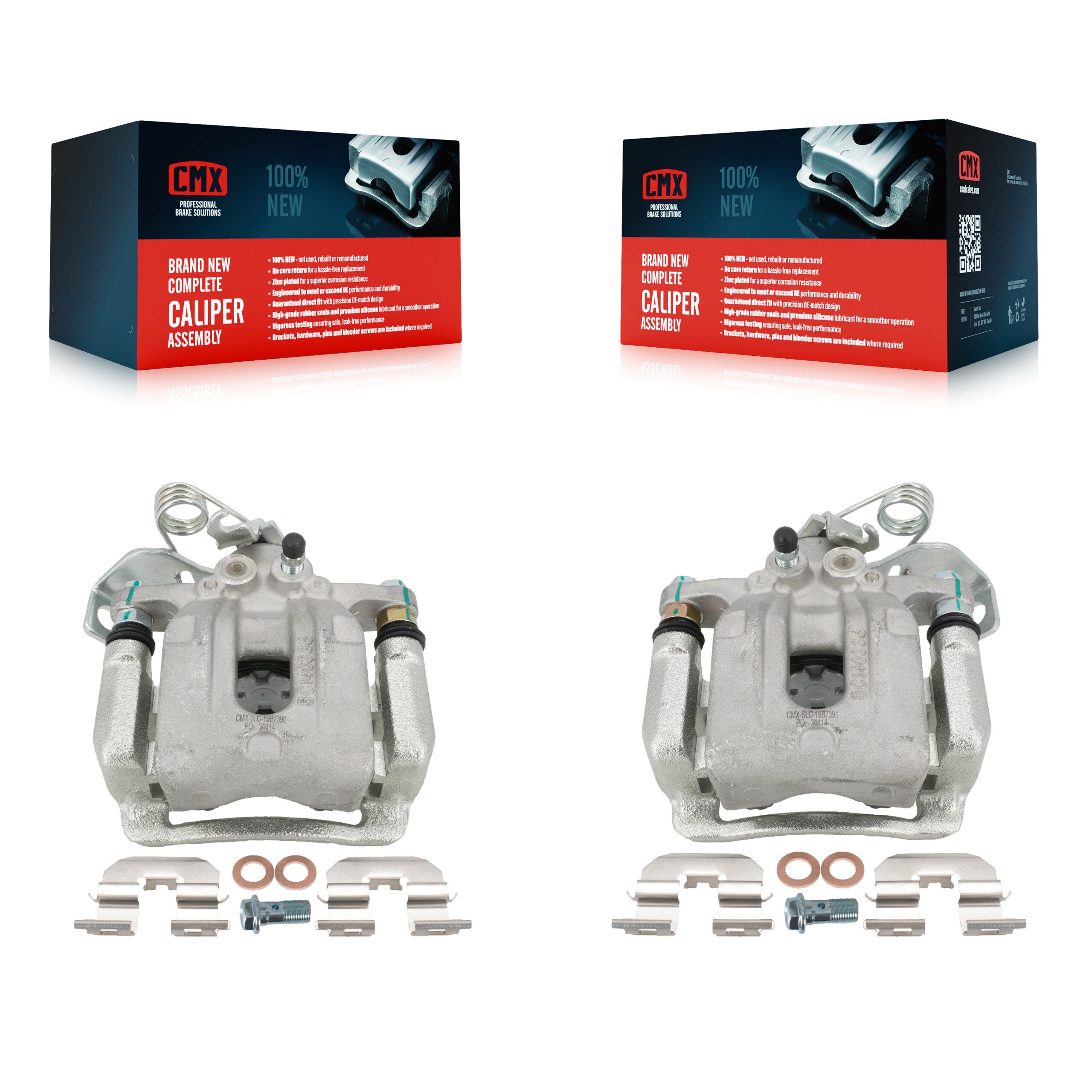 CMX KBC-100356 Disc Brake Caliper for 2017-2020 Hyundai Elantra - Rear product image