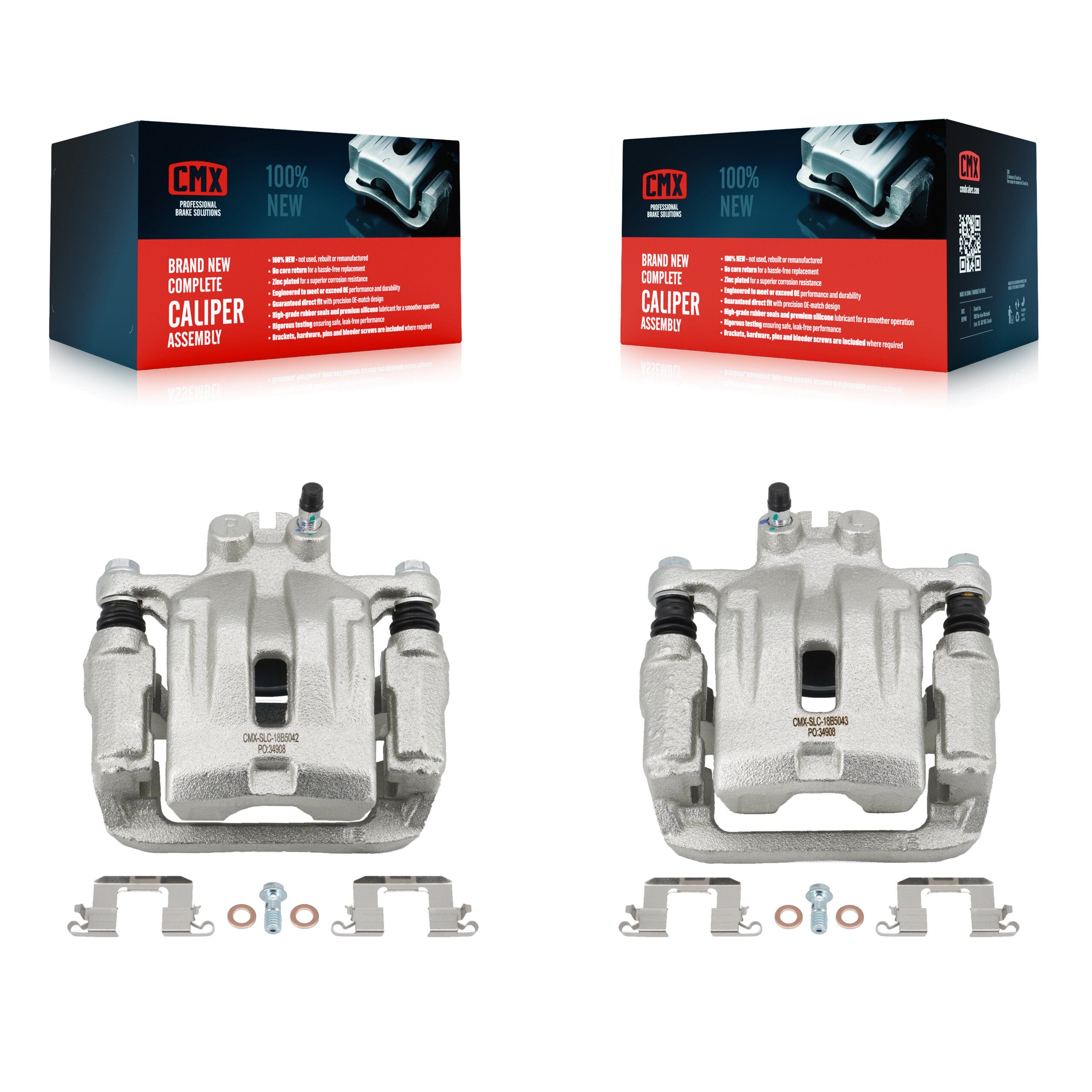 CMX KBC-100357 Disc Brake Caliper for 2007-2012 Ford Edge, Lincoln MKX, Mazda CX-7 - Rear product image