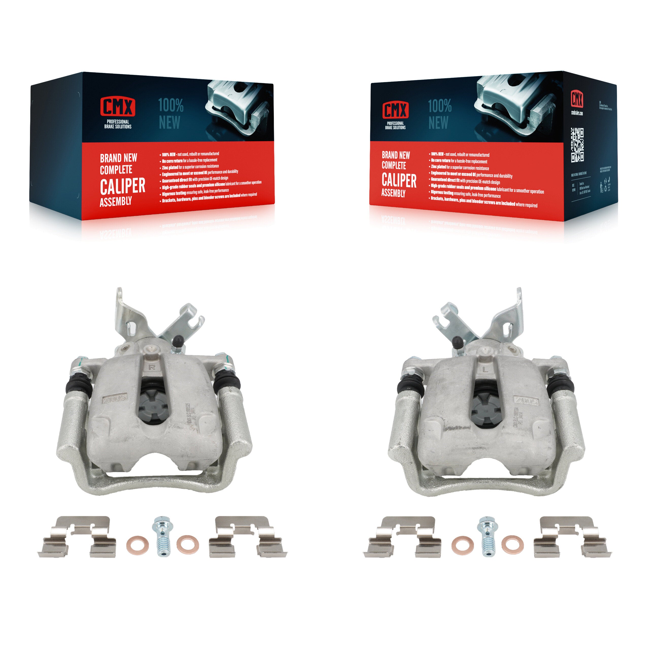 CMX KBC-100365 Disc Brake Caliper for 2011-2017 Chevrolet Malibu, Buick LaCrosse, Buick Regal - Rear product image