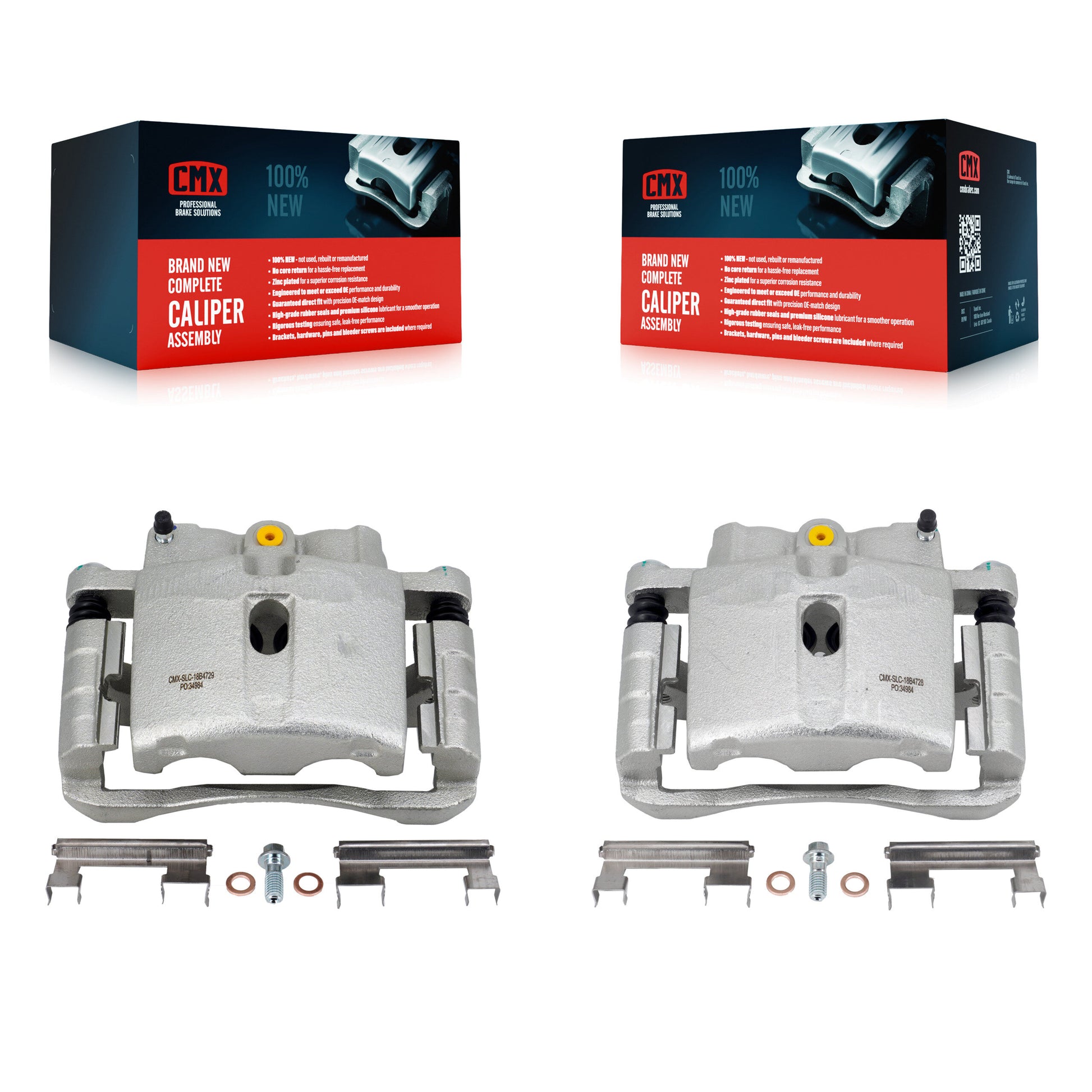 CMX KBC-100367 Disc Brake Caliper for 1999-2013 Chevrolet Silverado 1500 HD Classic, Chevrolet Silverado 2500 HD Classic, Chevrolet Silverado 3500 Classic & more - Rear product image