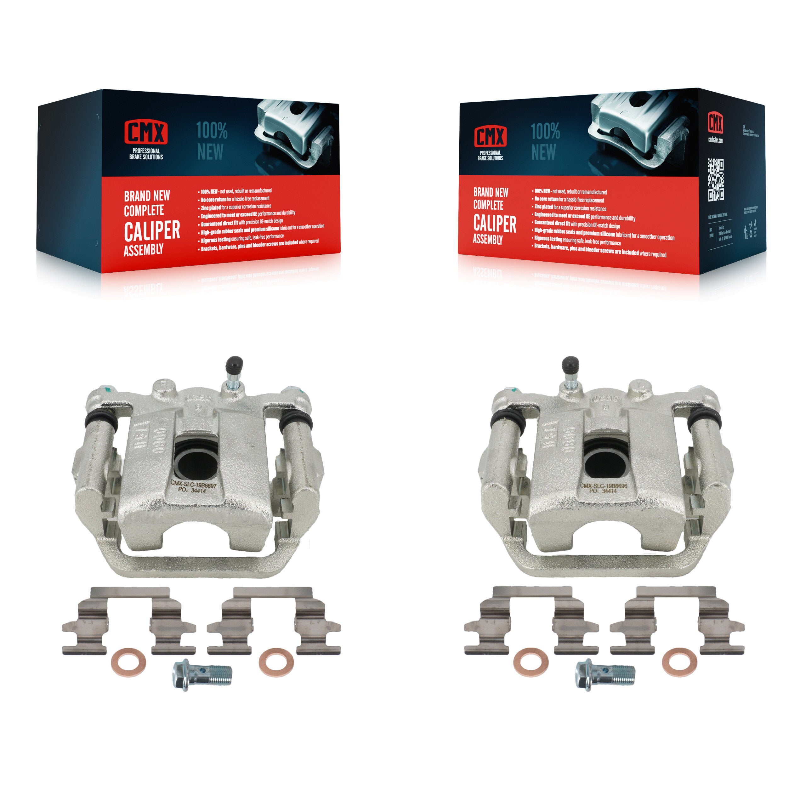 CMX KBC-100374 Disc Brake Caliper for 2011-2025 Nissan Rogue Sport, Nissan LEAF, Nissan Rogue & more - Rear product image