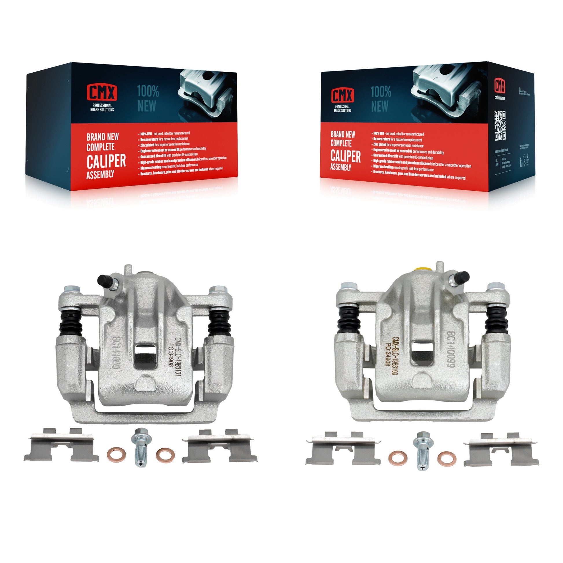 CMX KBC-100400 Disc Brake Caliper for 2005-2010 Hyundai Tucson, Kia Sportage - Rear product image