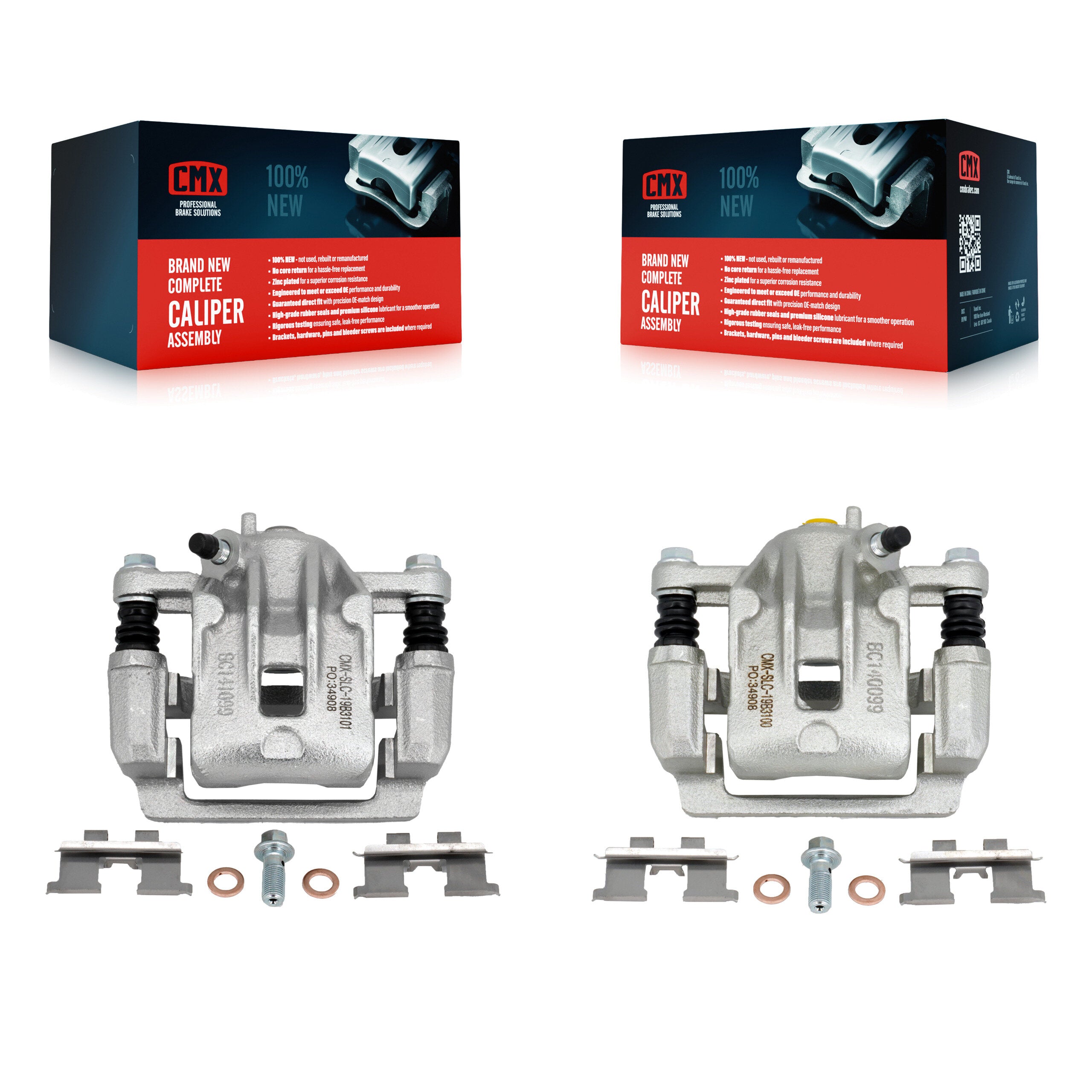 CMX KBC-100400 Disc Brake Caliper for 2005-2010 Hyundai Tucson, Kia Sportage - Rear product image