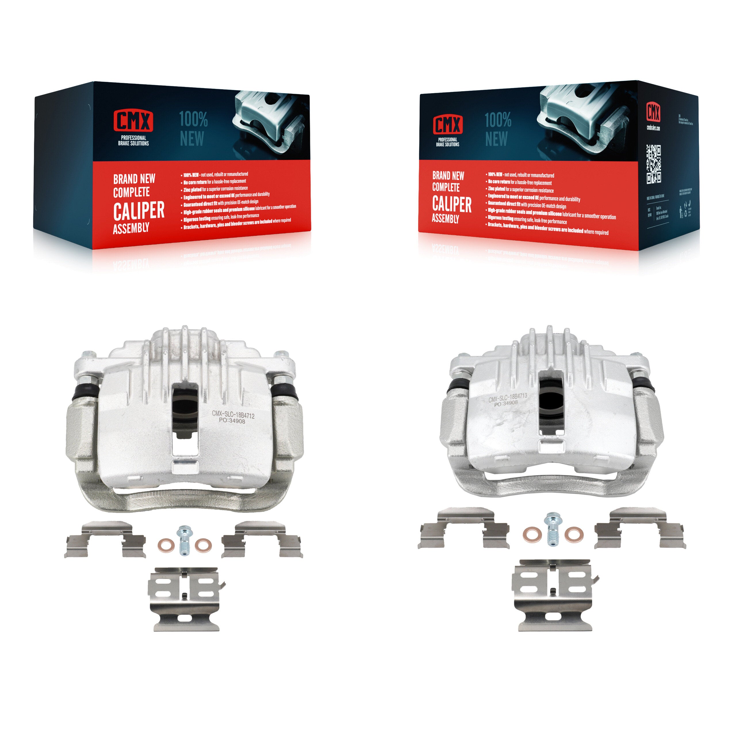 CMX KBC-100402 Disc Brake Caliper for 1998-2005 Chevrolet Blazer, Chevrolet S10, GMC Jimmy & more - Rear product image
