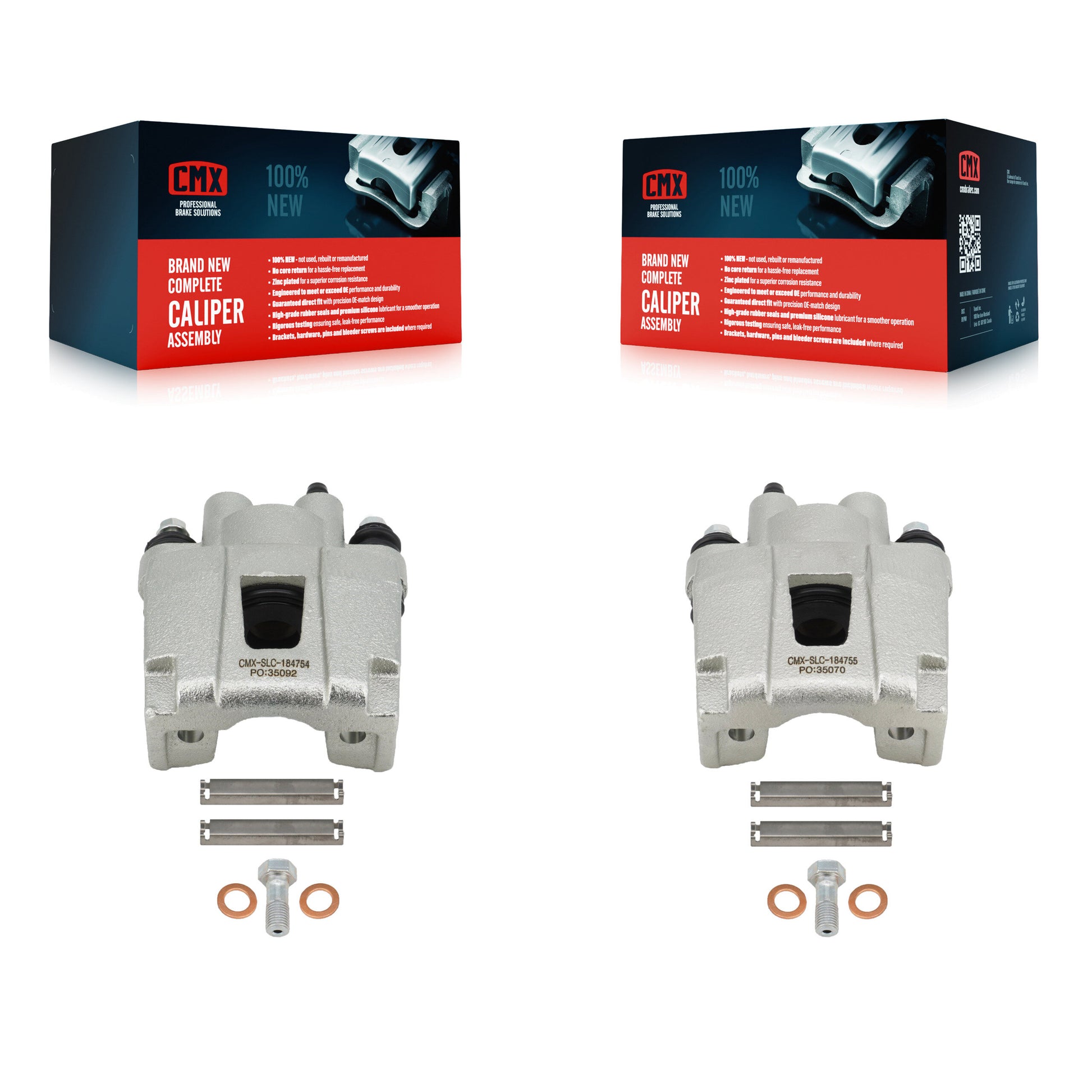 CMX KBC-100414 Disc Brake Caliper for 2001-2010 Ford Explorer Sport Trac, Ford Explorer Sport, Jeep Liberty & more - Rear product image