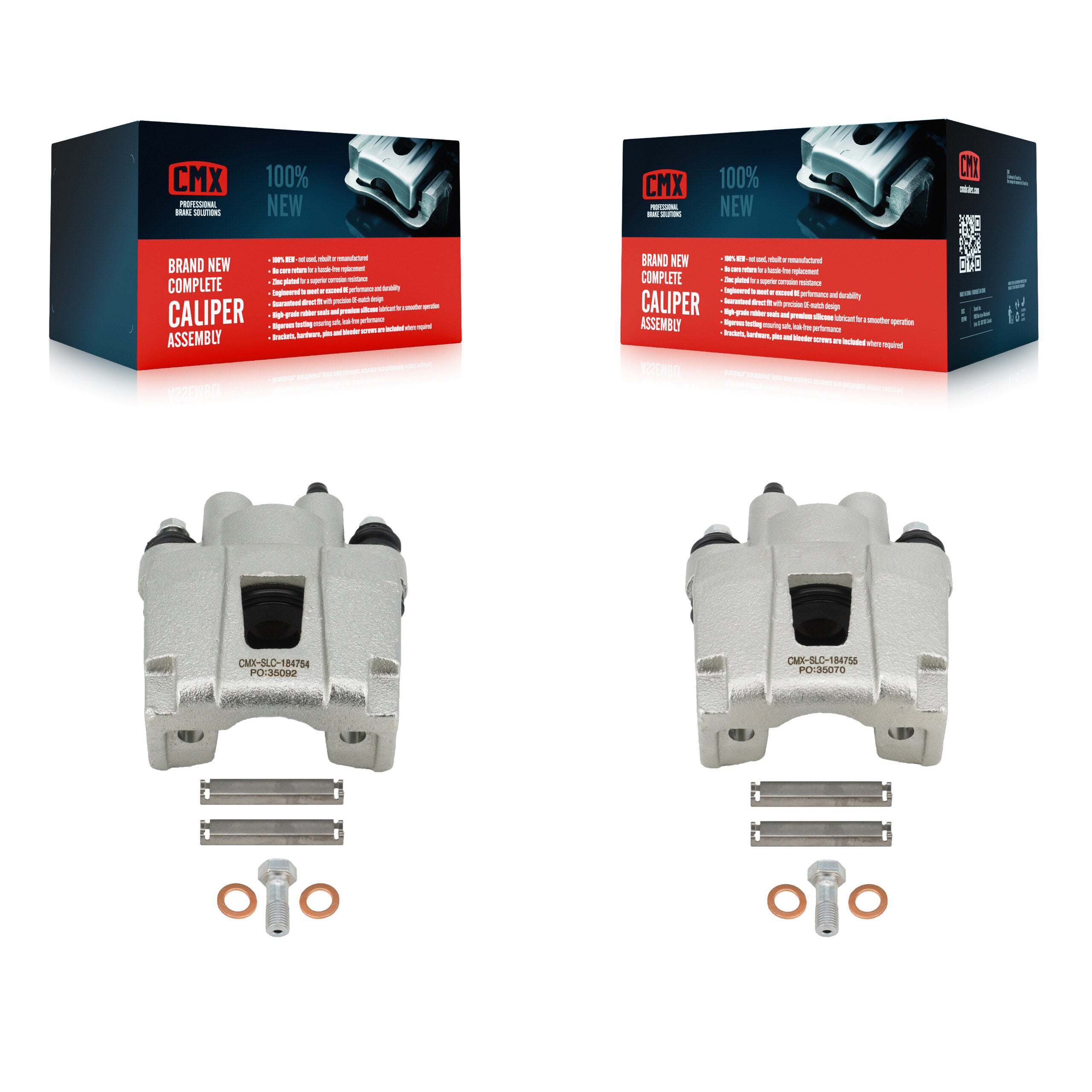 CMX KBC-100414 Disc Brake Caliper for 2001-2010 Ford Explorer Sport Trac, Ford Explorer Sport, Jeep Liberty & more - Rear product image