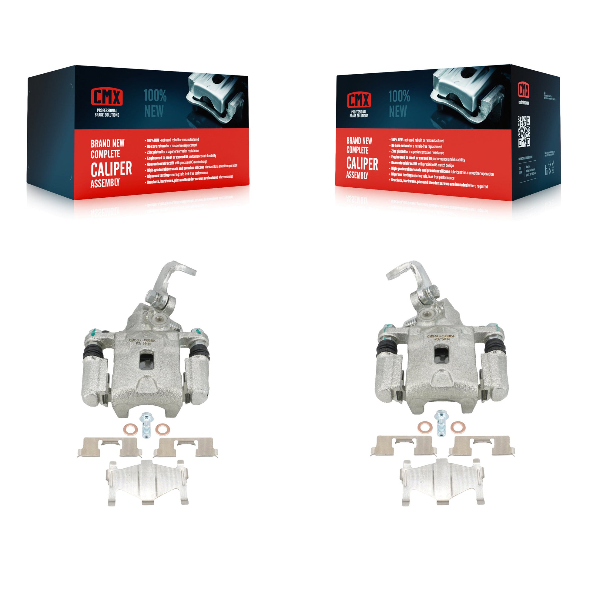 CMX KBC-100416 Disc Brake Caliper for 2001-2005 Kia Spectra, Kia Spectra5, Hyundai Tiburon & more - Rear product image