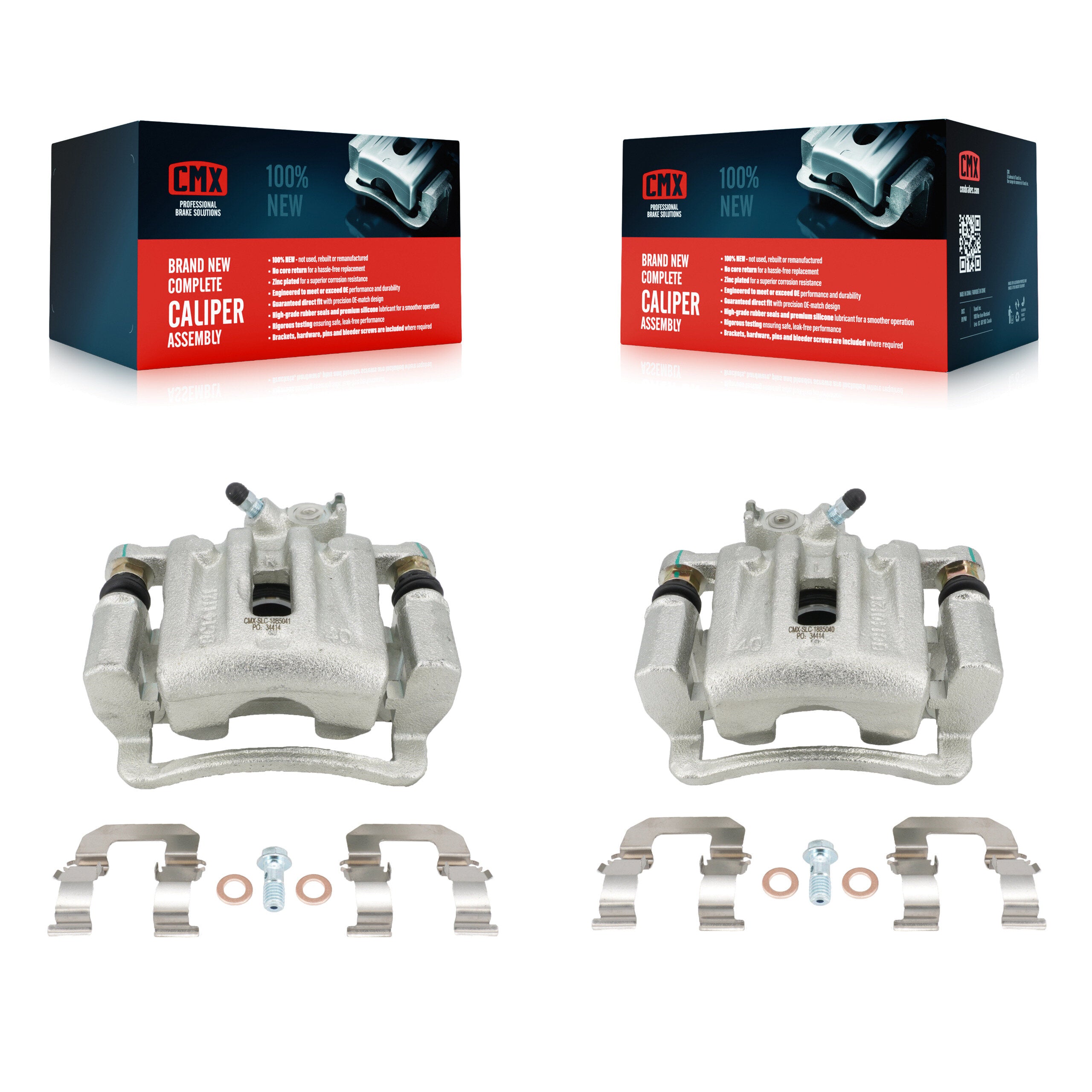 CMX KBC-100419 Disc Brake Caliper for 2007-2017 Chevrolet Captiva Sport, GMC Terrain, Saturn Vue & more - Rear product image