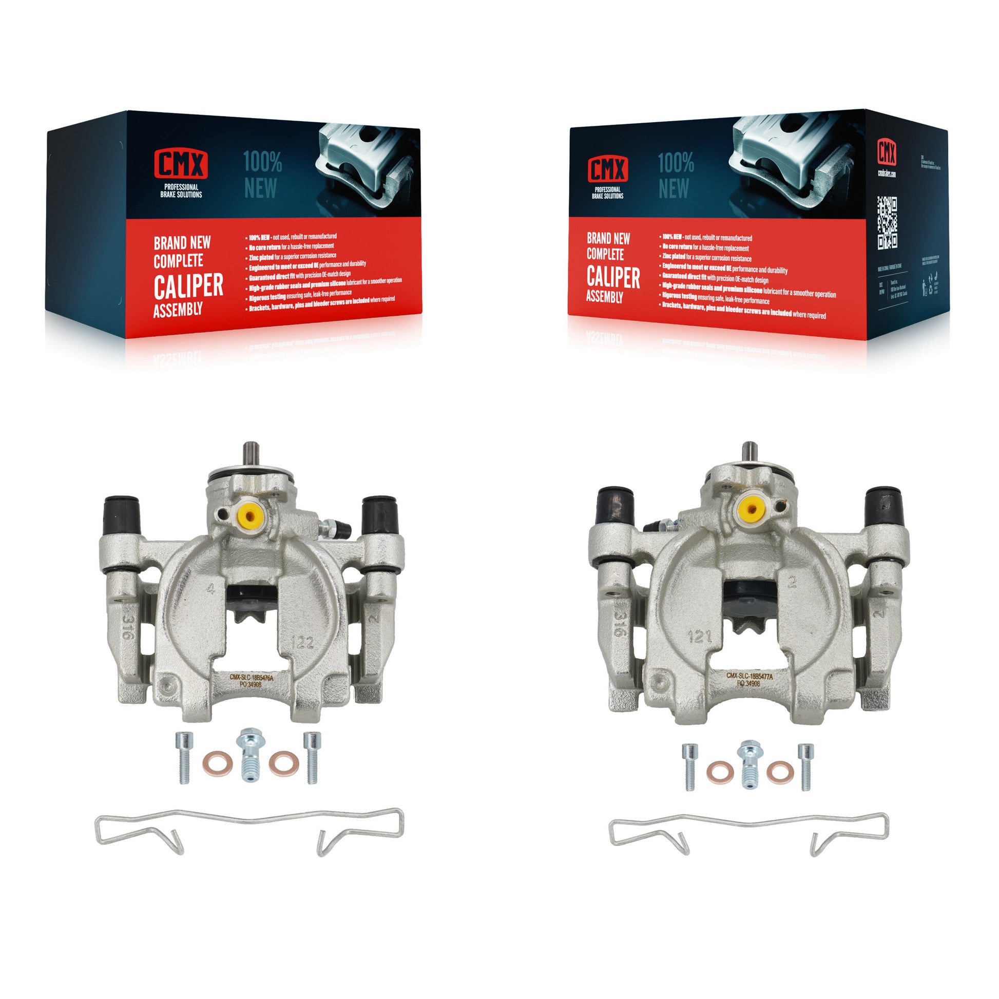 CMX KBC-100428 Disc Brake Caliper for 2013-2022 Ford Edge, Ford Fusion, Lincoln MKZ & more - Rear product image