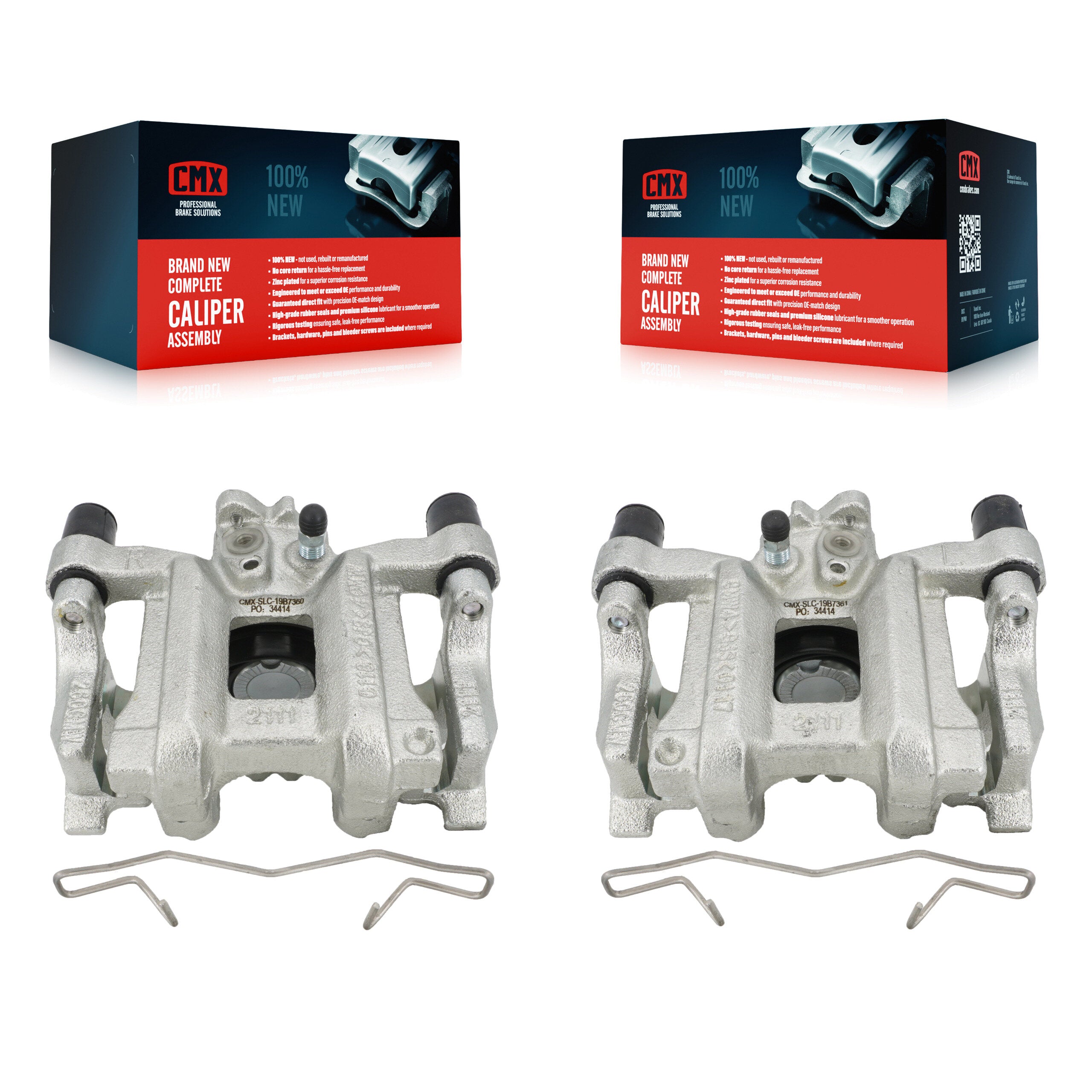CMX KBC-100430 Disc Brake Caliper for 2016-2022 Honda Civic, Honda Insight - Rear product image