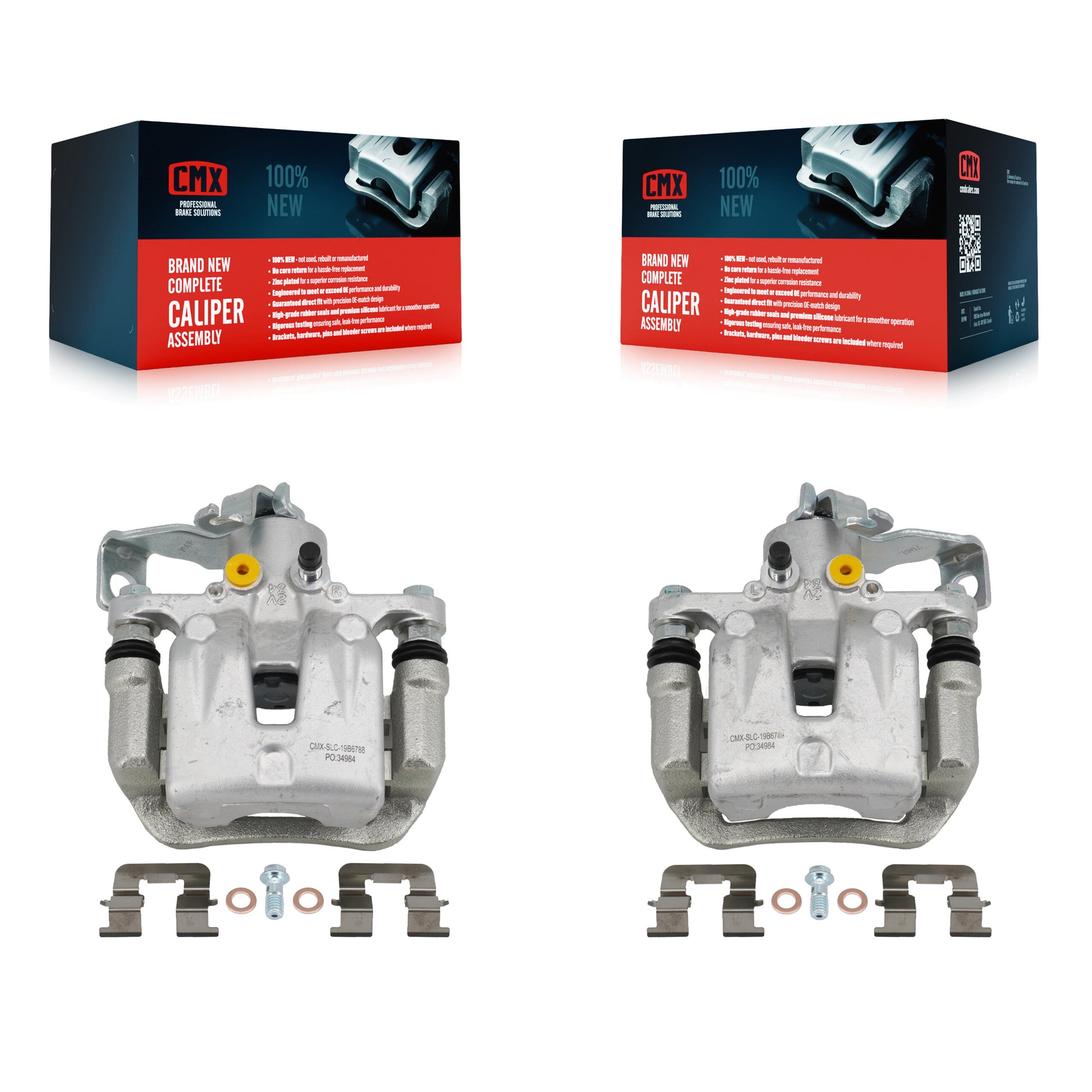 CMX KBC-100437 Disc Brake Caliper for 2013-2018 Kia Forte, Hyundai Elantra GT, Kia Forte Koup & more - Rear product image