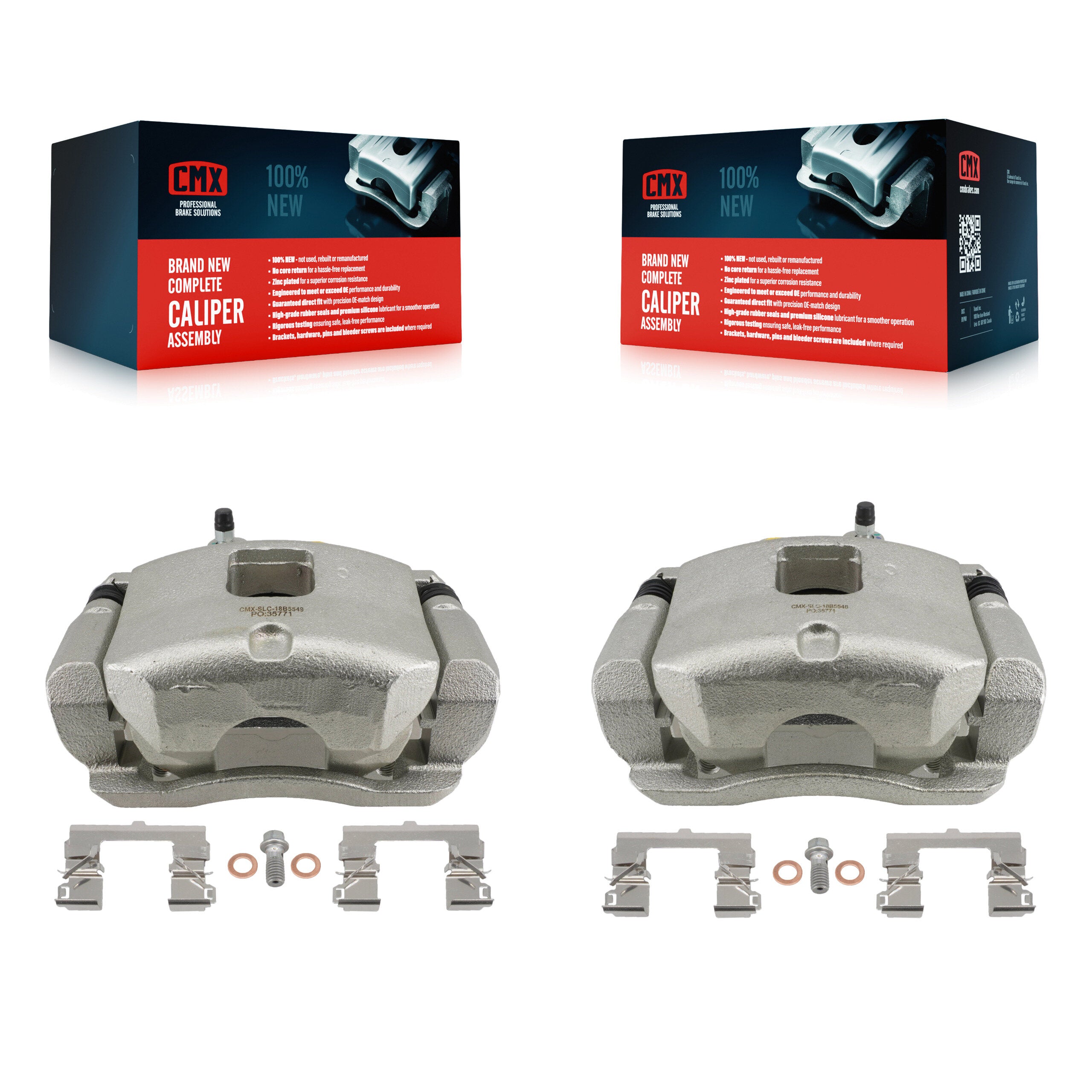 CMX KBC-100612 Disc Brake Caliper for 2016-2022 Cadillac XT4, Chevrolet Equinox, GMC Terrain & more - Front product image