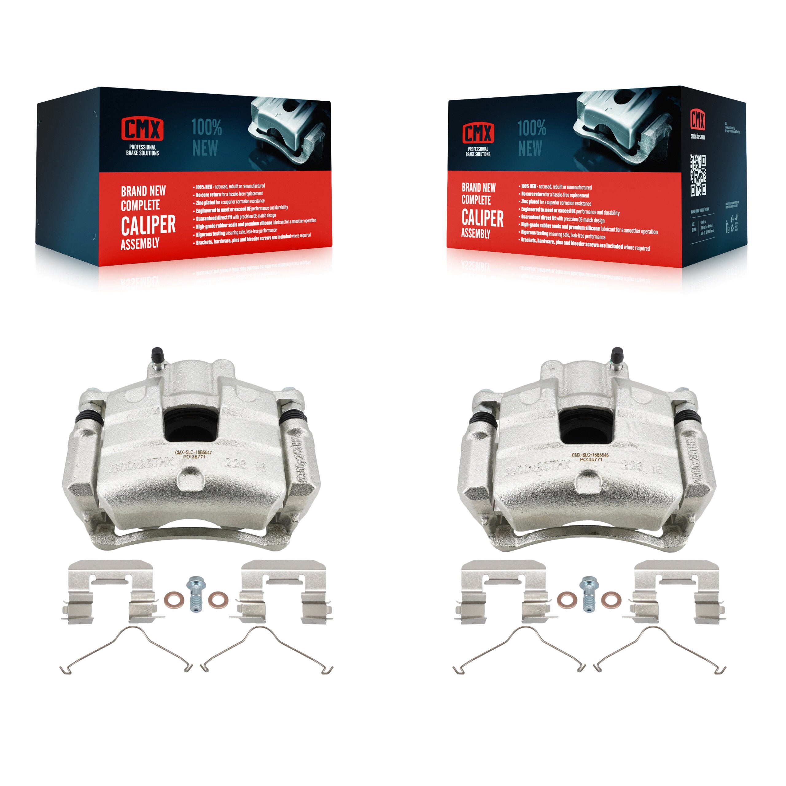 CMX KBC-100613 Disc Brake Caliper for 2016-2025 Buick Envista, Chevrolet Trax, Chevrolet Equinox & more - Front product image