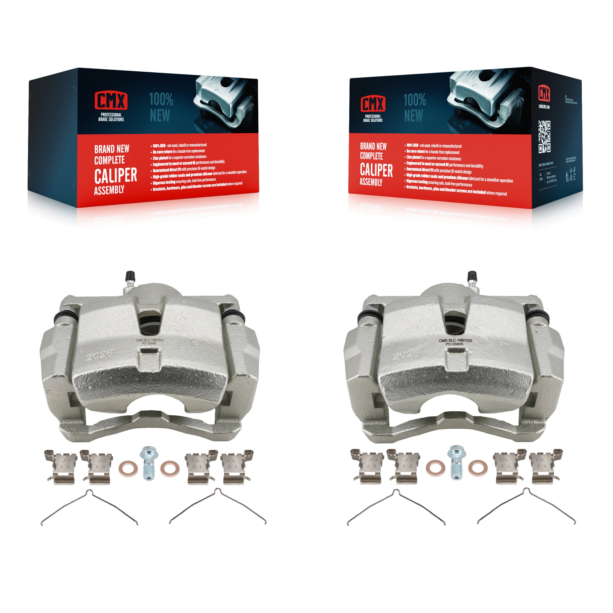 CMX KBC-100629 Disc Brake Caliper for 2018-2024 Toyota Avalon, Toyota Camry, Lexus ES250 & more - Front product image