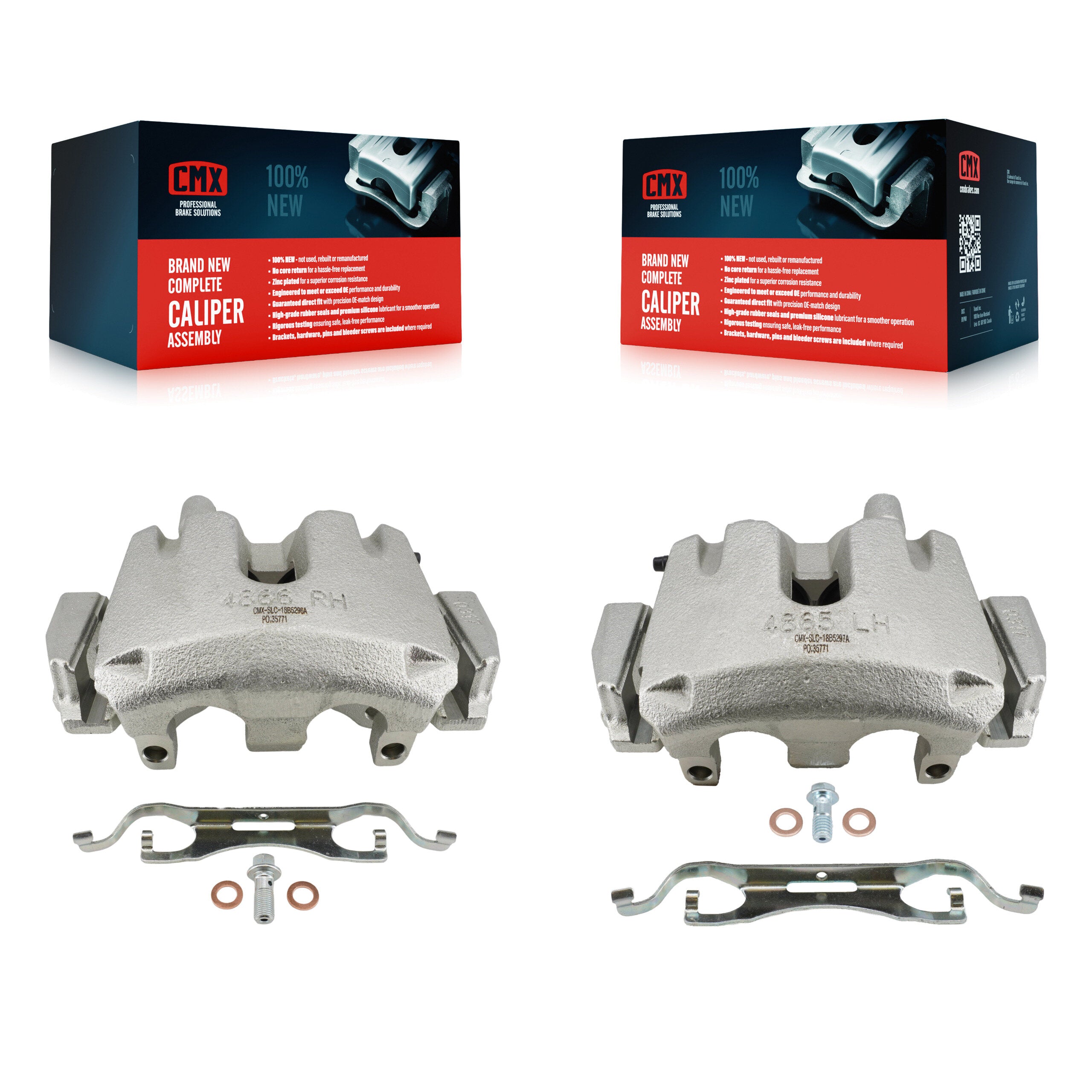 CMX KBC-100638 Disc Brake Caliper for 2011-2024 Dodge Durango, Jeep Grand Cherokee - Front product image