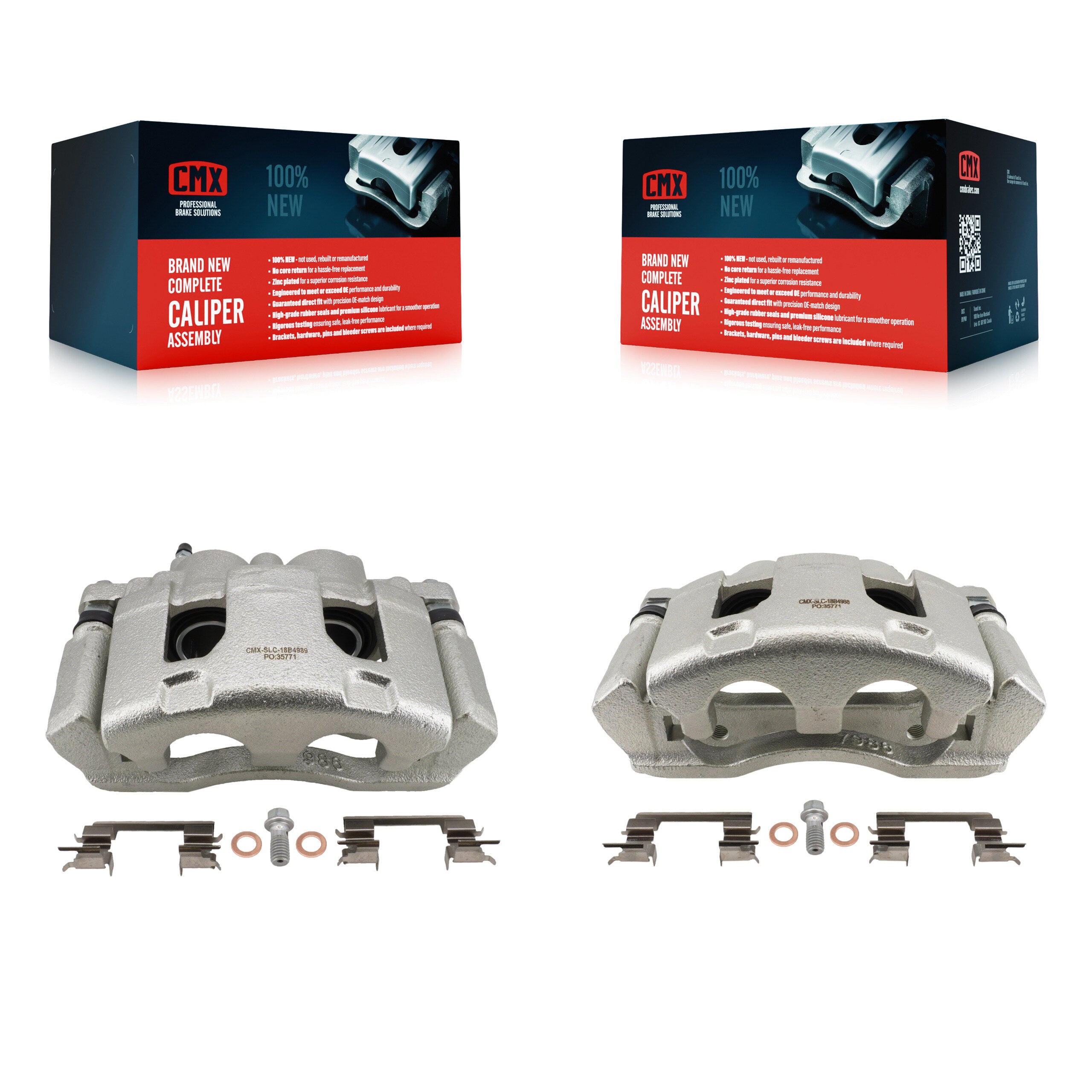 CMX KBC-100646 Disc Brake Caliper for 2006-2016 Chevrolet Impala Limited, Chevrolet Impala, Buick Lucerne & more - Front product image